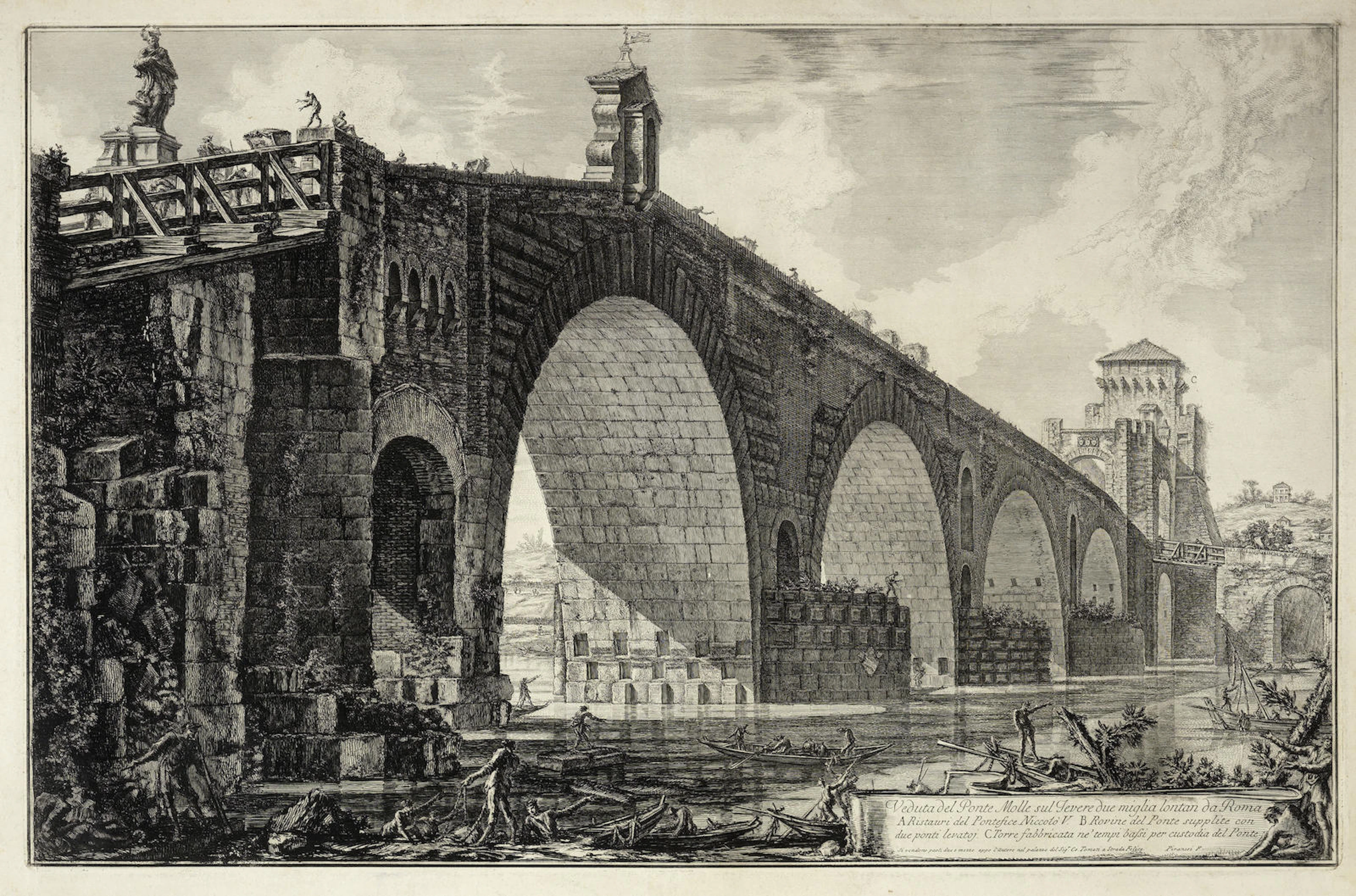 Three etchings from Vedute di Roma (Hind 64, 103, 105)
