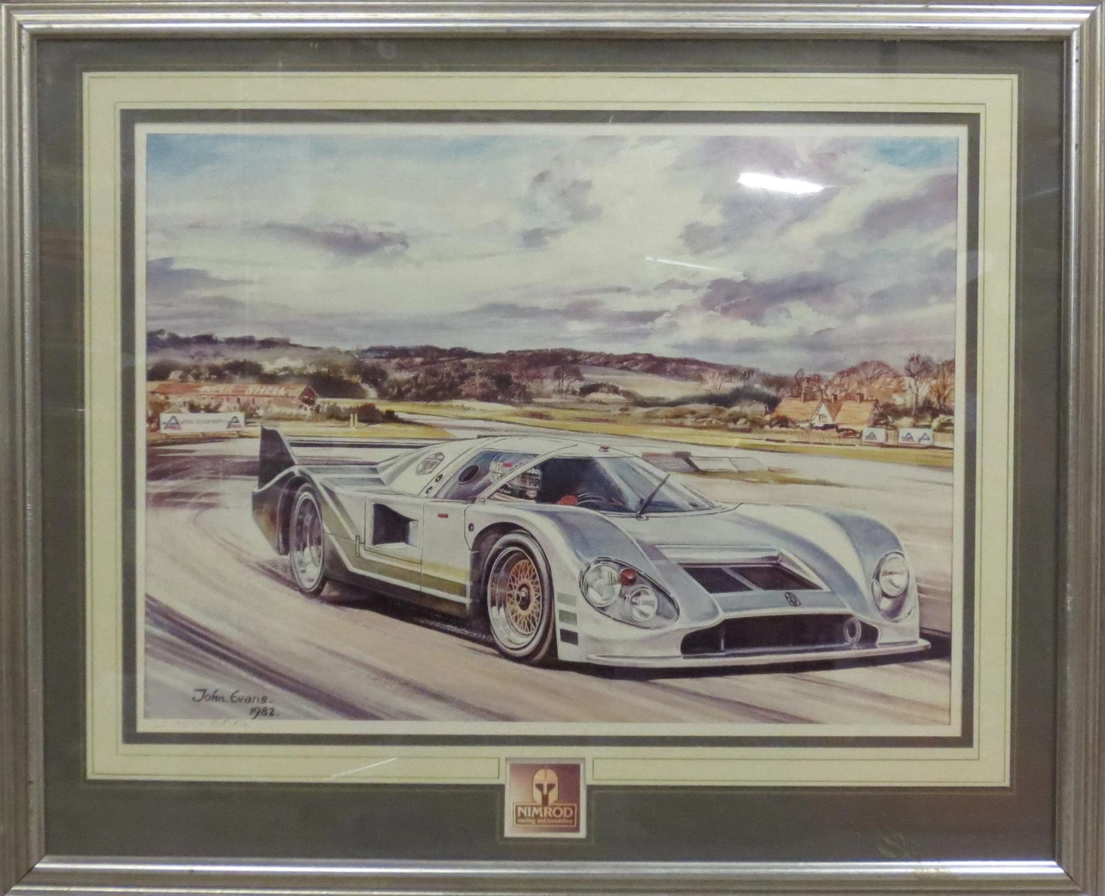 'Aston Martin Nimrod', a limited edition print after John Evans,