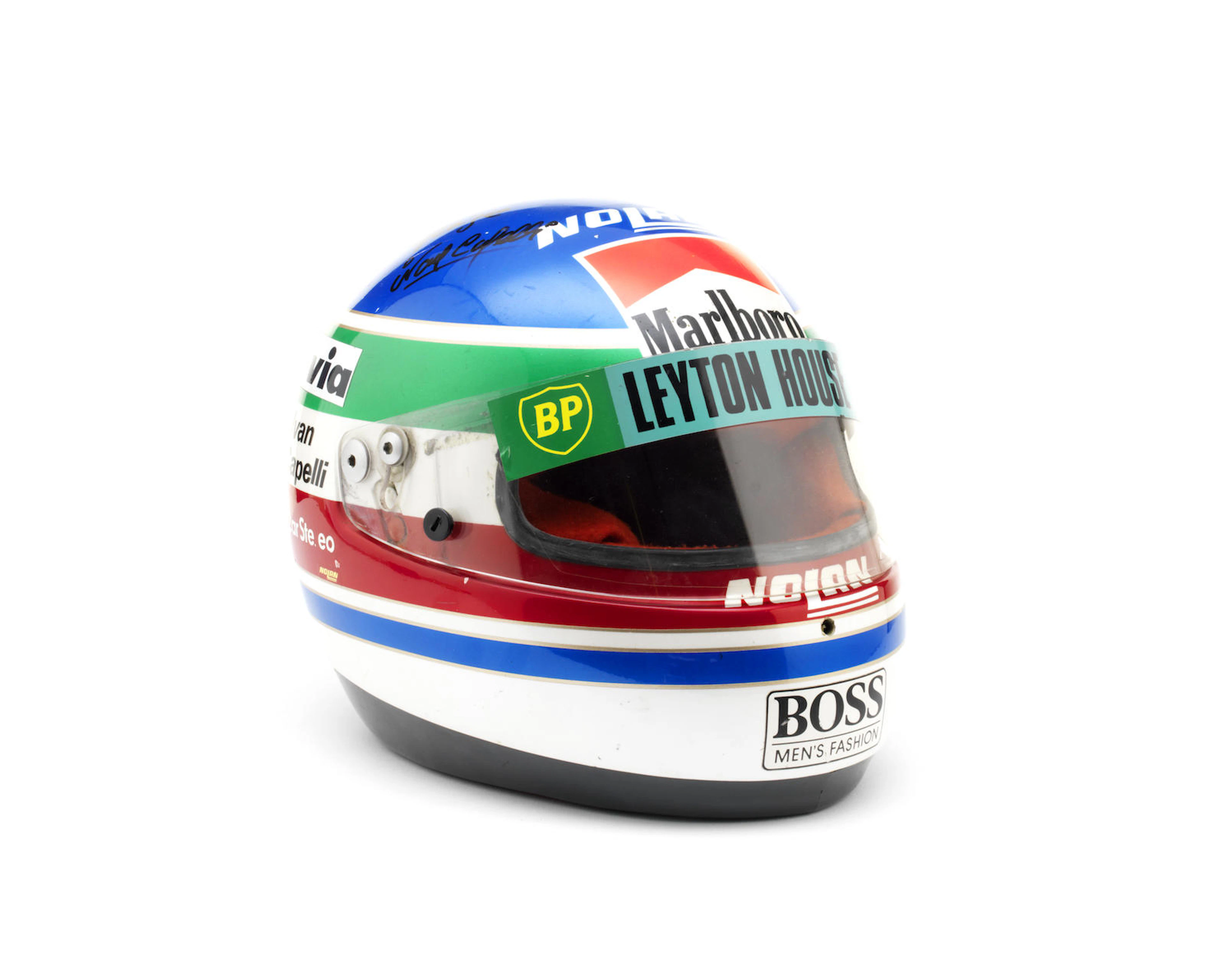 A signed Ivan Capelli 1988 Nolan helmet,