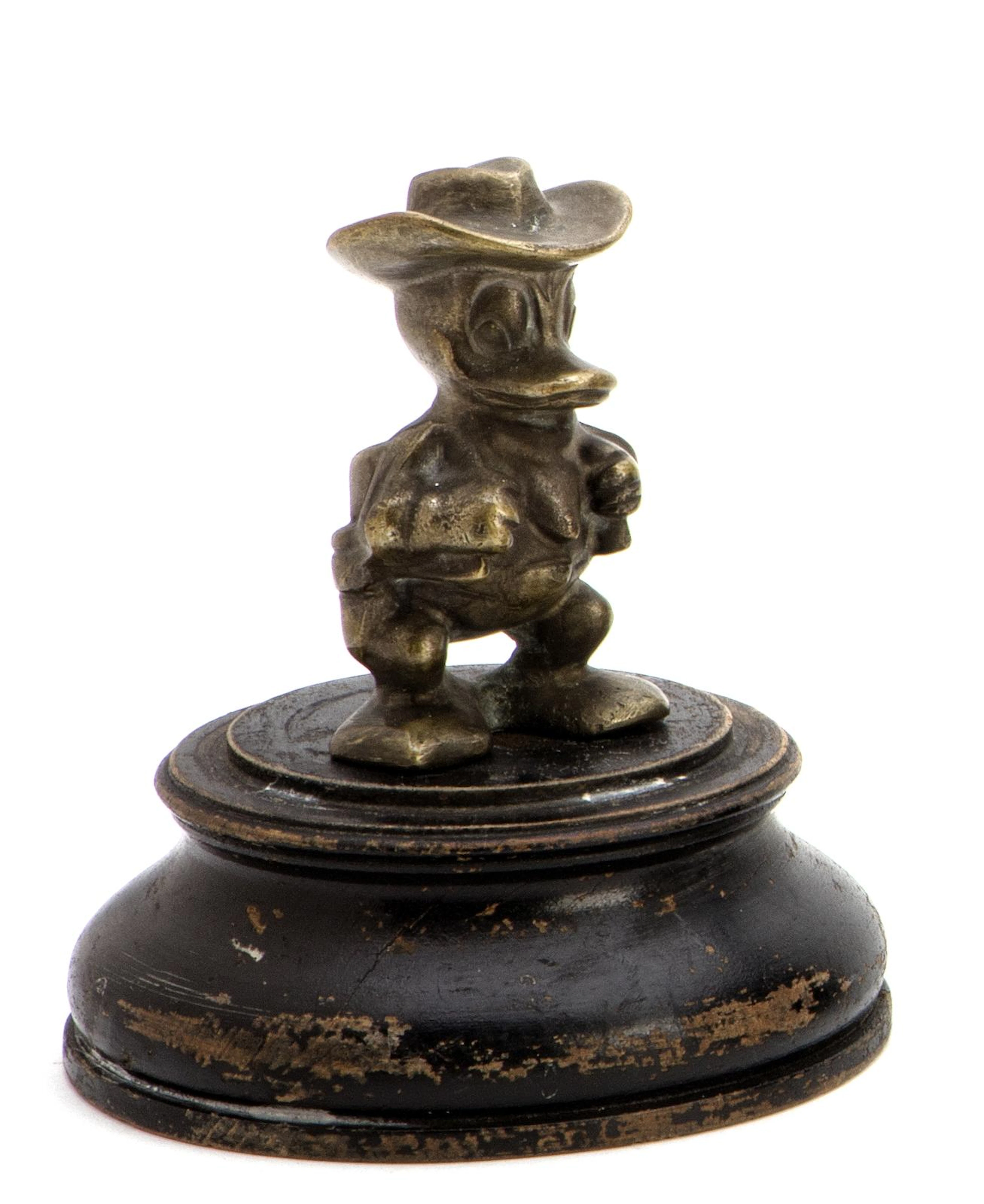 A Donald Duck 'Cowboy' mascot,