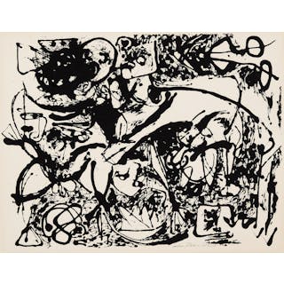 Jackson Pollock (1912-1956); Untitled (after Number 8 - Black Flowing, 1951) ;