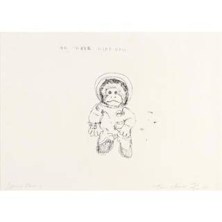 Tracey Emin (British, born 1963) Space Monkey Polymer gravure print