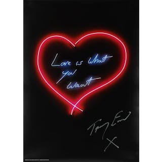 Tracey Emin (British, born 1963) Love is What You Want Offset lithographic