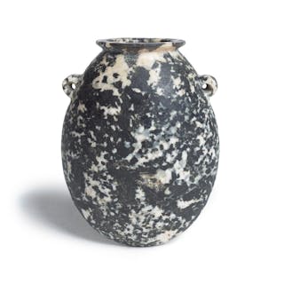 An Egyptian hornblende diorite flattened jar