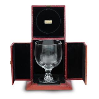 Winston Churchill Interest - A oversized 19th Century Wine Glass
