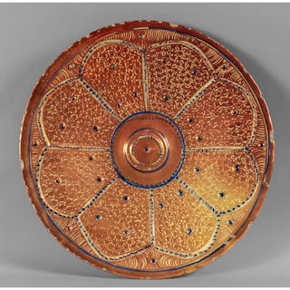 Piatto ispano-moresco in ceramica