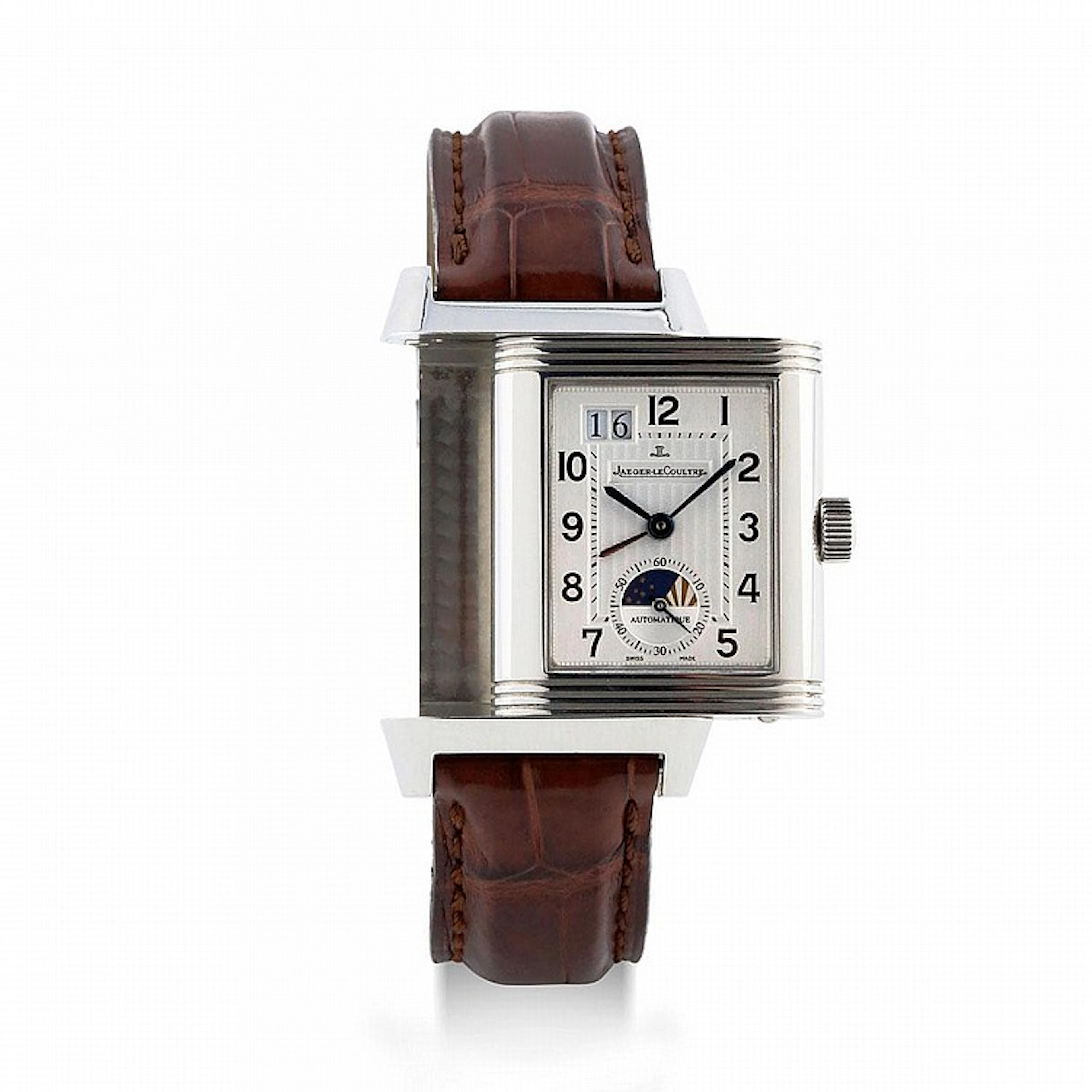 Jaeger LeCoultre, Reverso GMT Grande Date, Ref. 240.8.72, n° 228xxxx, vers 2008.