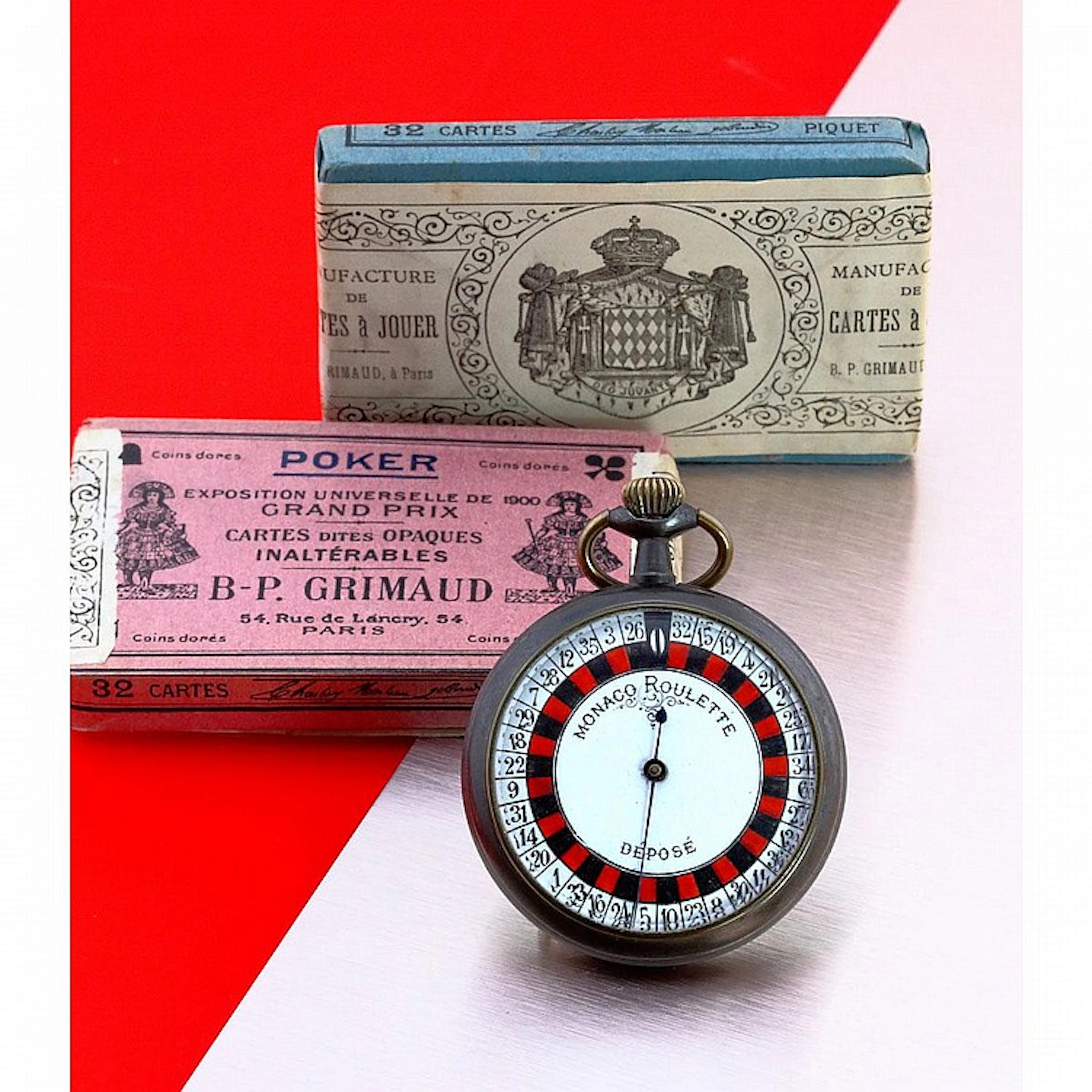 Monaco, Roulette, modèle déposé, brevet suisse 29070, vers 1925.