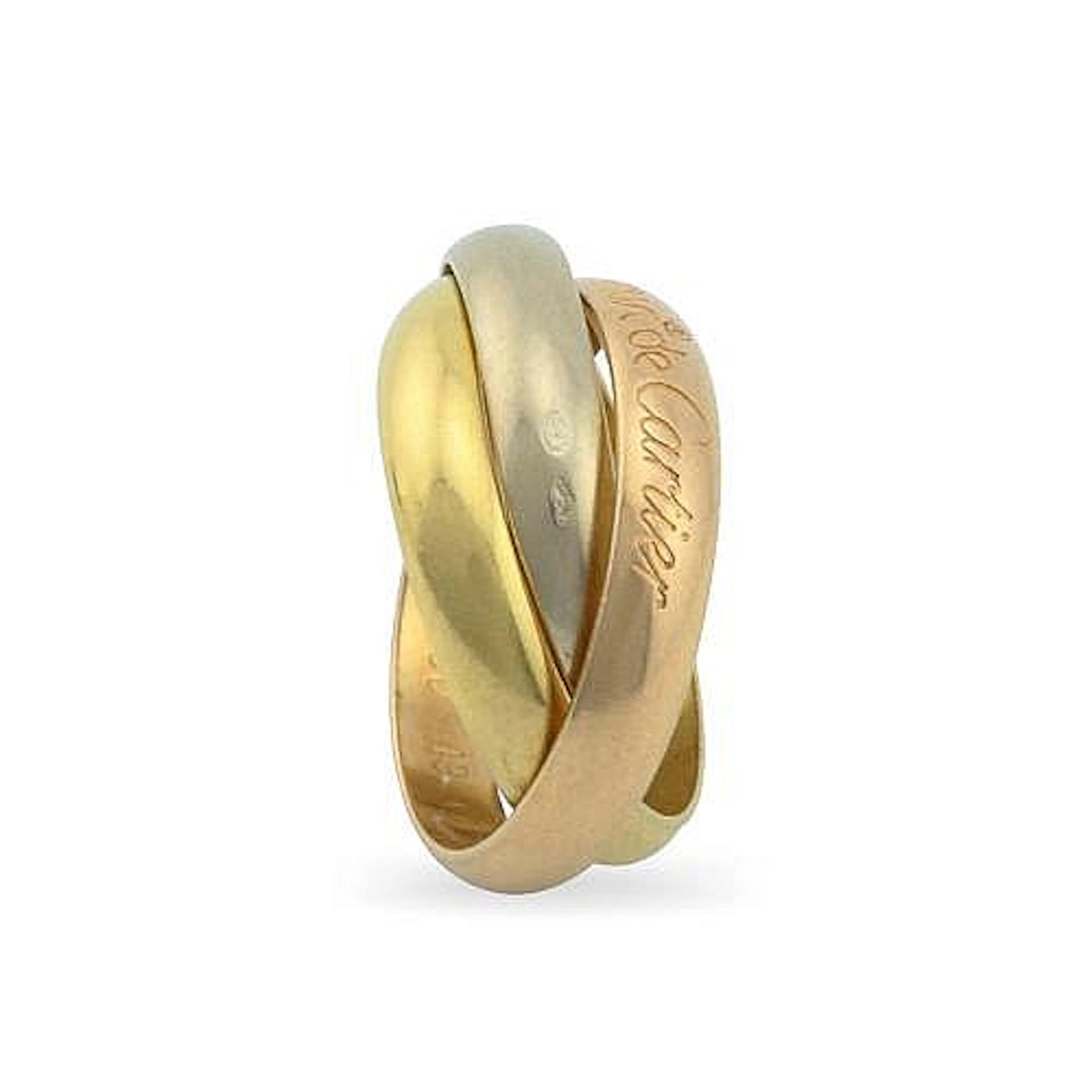 CARTIERBague de la collection Trinity, Trois ors, medium, taille 49