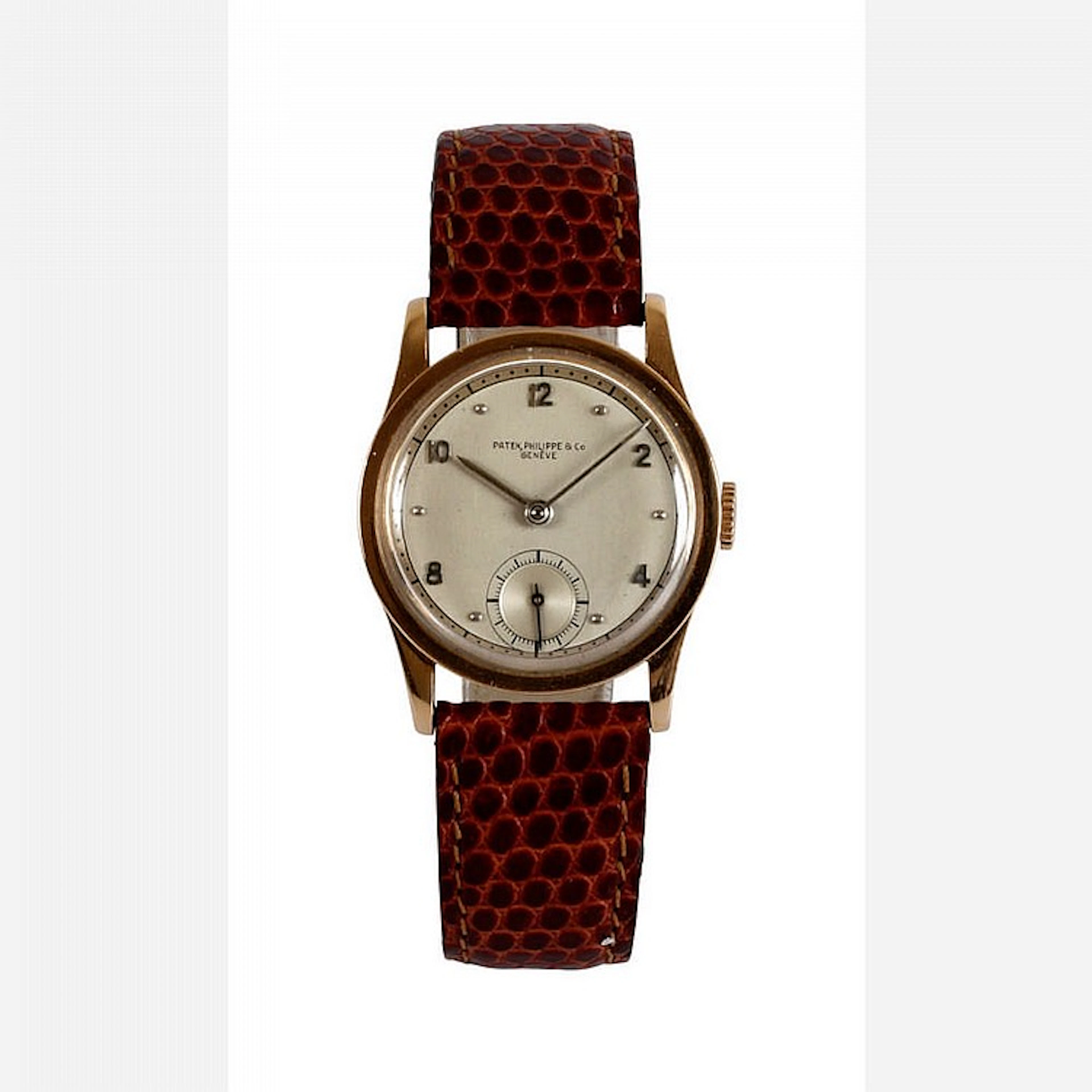 Patek Philippe, Calatrava, Mvt. n° 922622, boîtier gravé MV, vers 1940.
