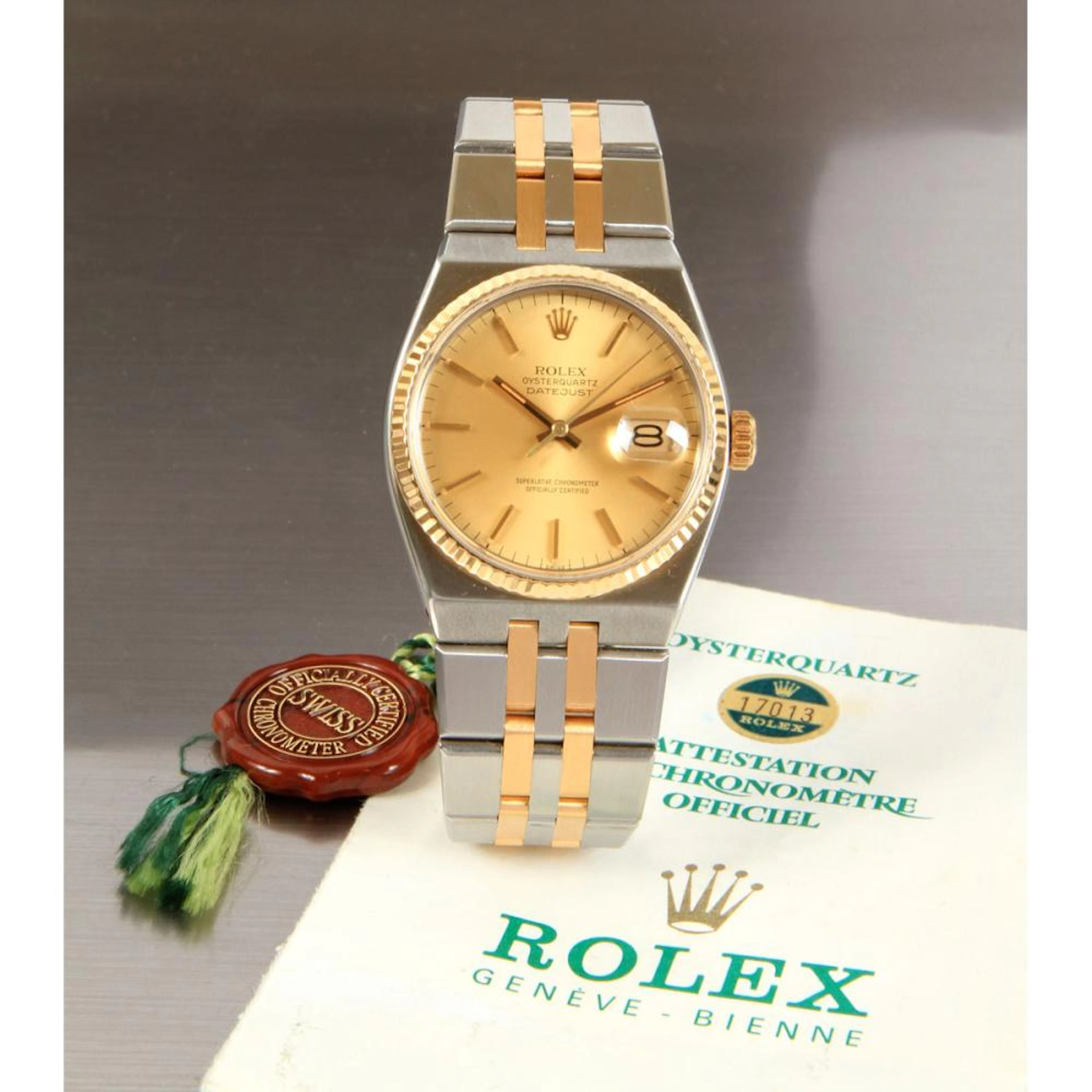 Rolex, Datejust Oysterquartz, Ref 17013, n° 765xxx…
