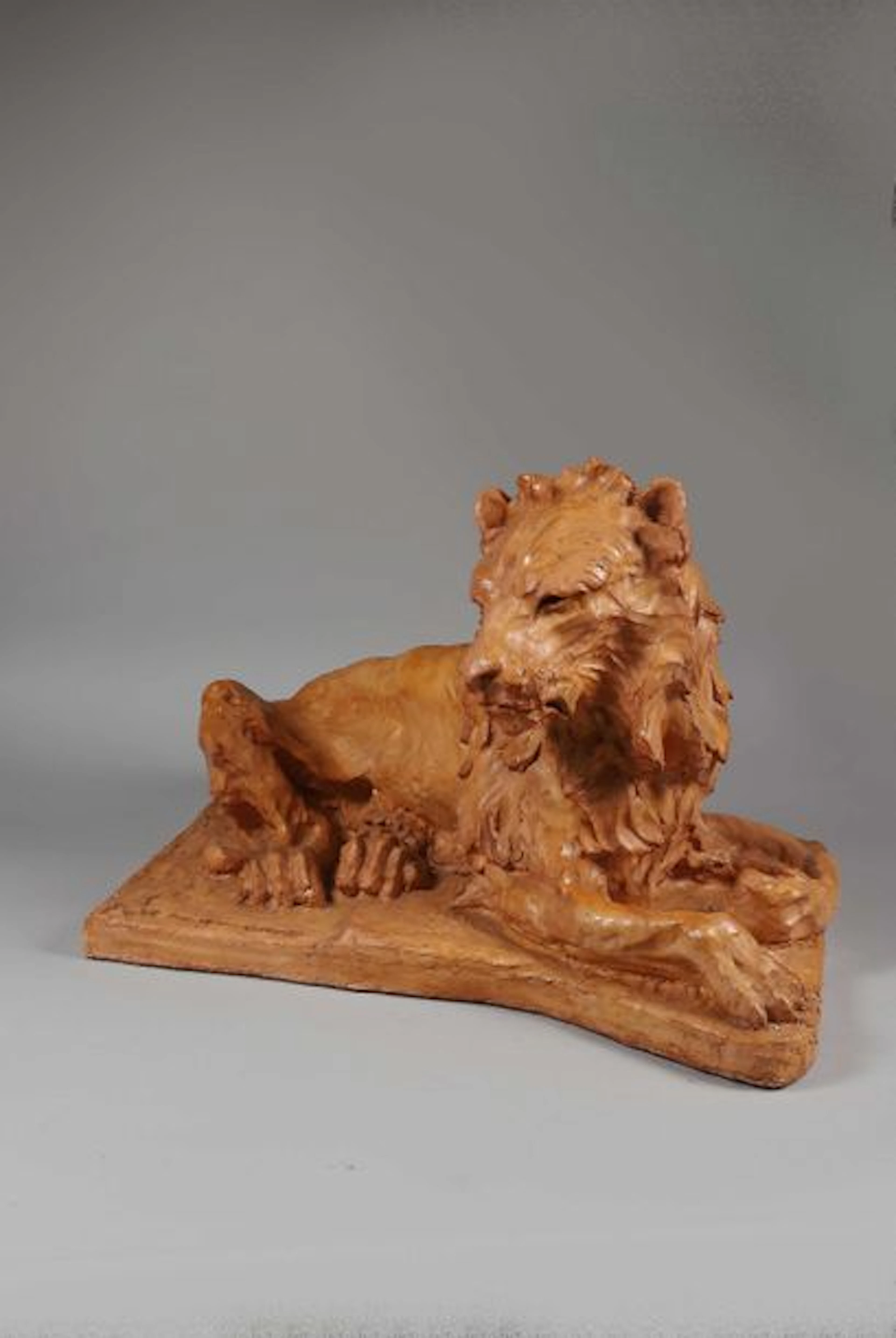 José-Maria DAVID ( 1944-2015) "Lion couché"…