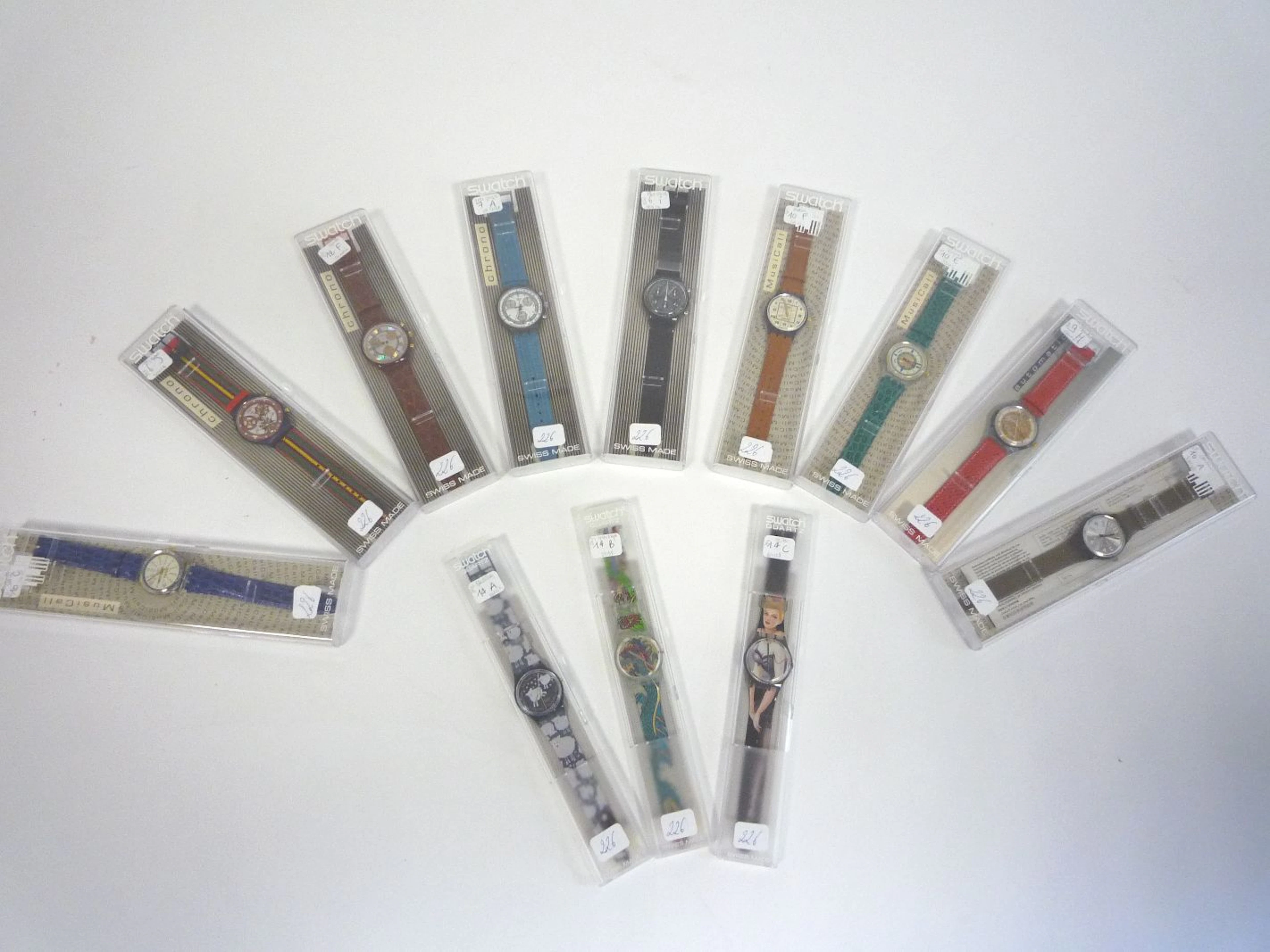 Lot de 12 Swatch