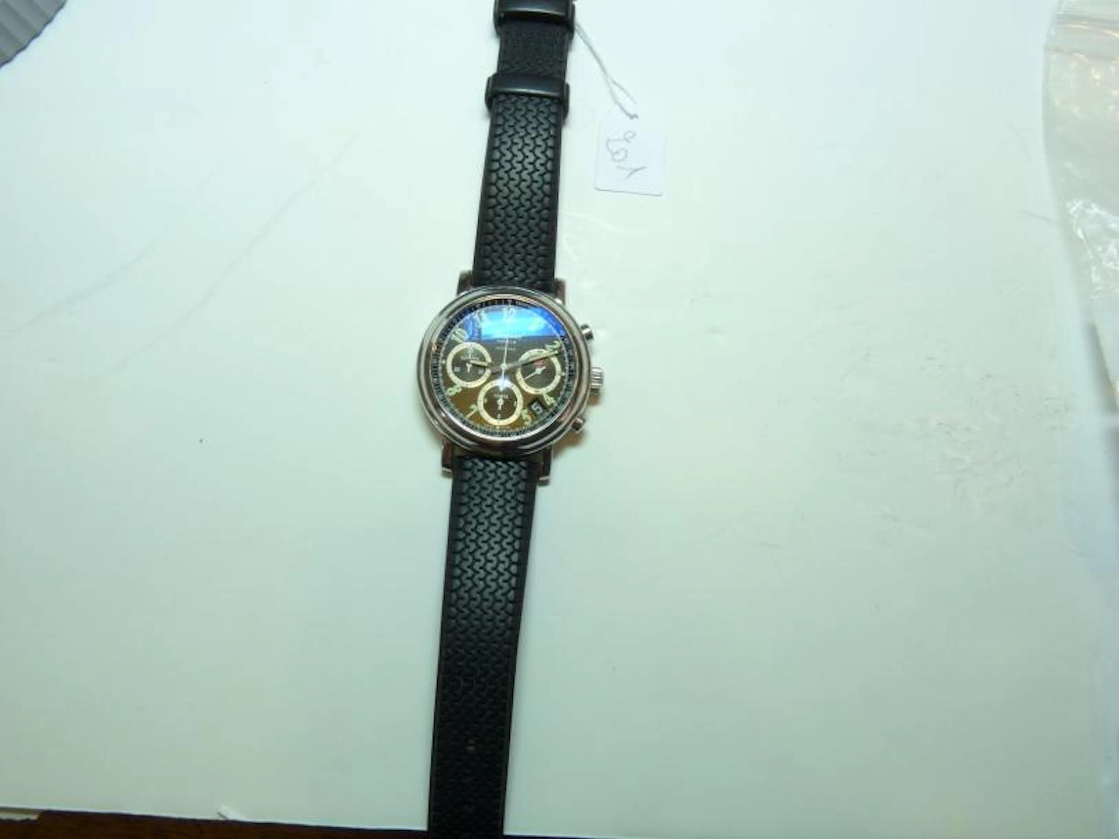 CHOPARD : Montre chronographe d'homme en acier