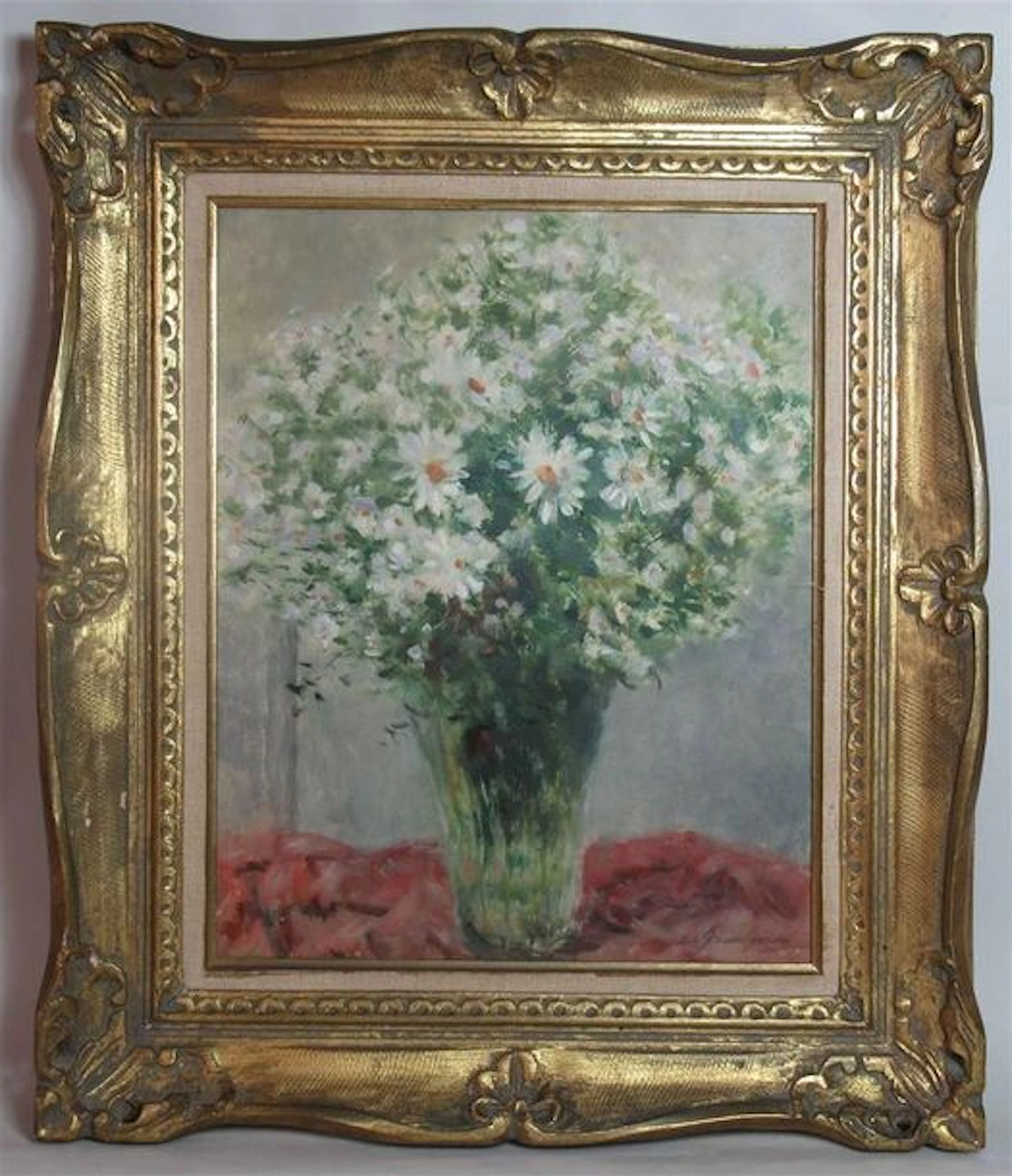Lucien Henri GRANDGERARD (1880 - 1970) : "Bouquet de marguerites"