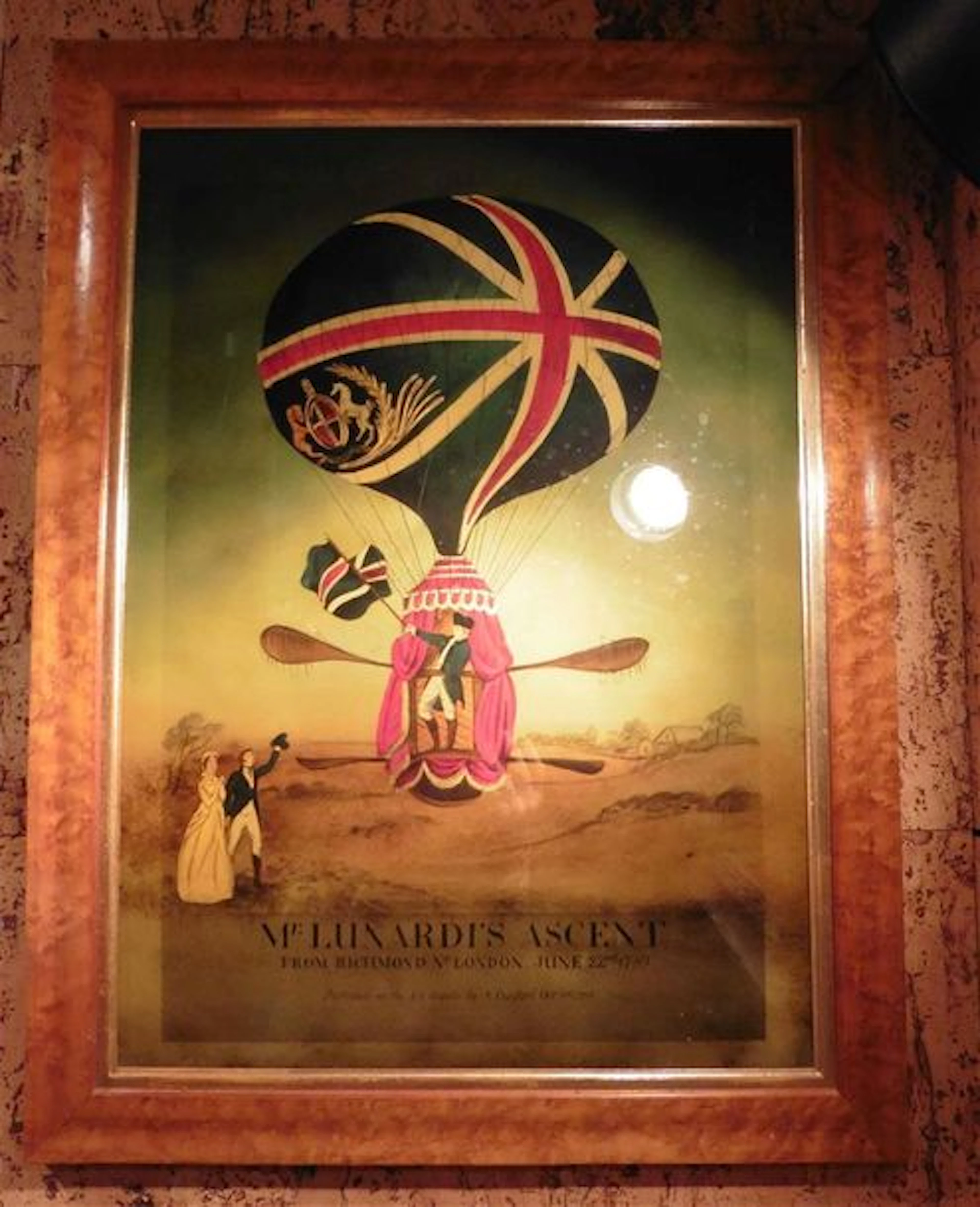 "Mr Lunardis Ascent From Richmond Nr London June 22nd 1785" -...
