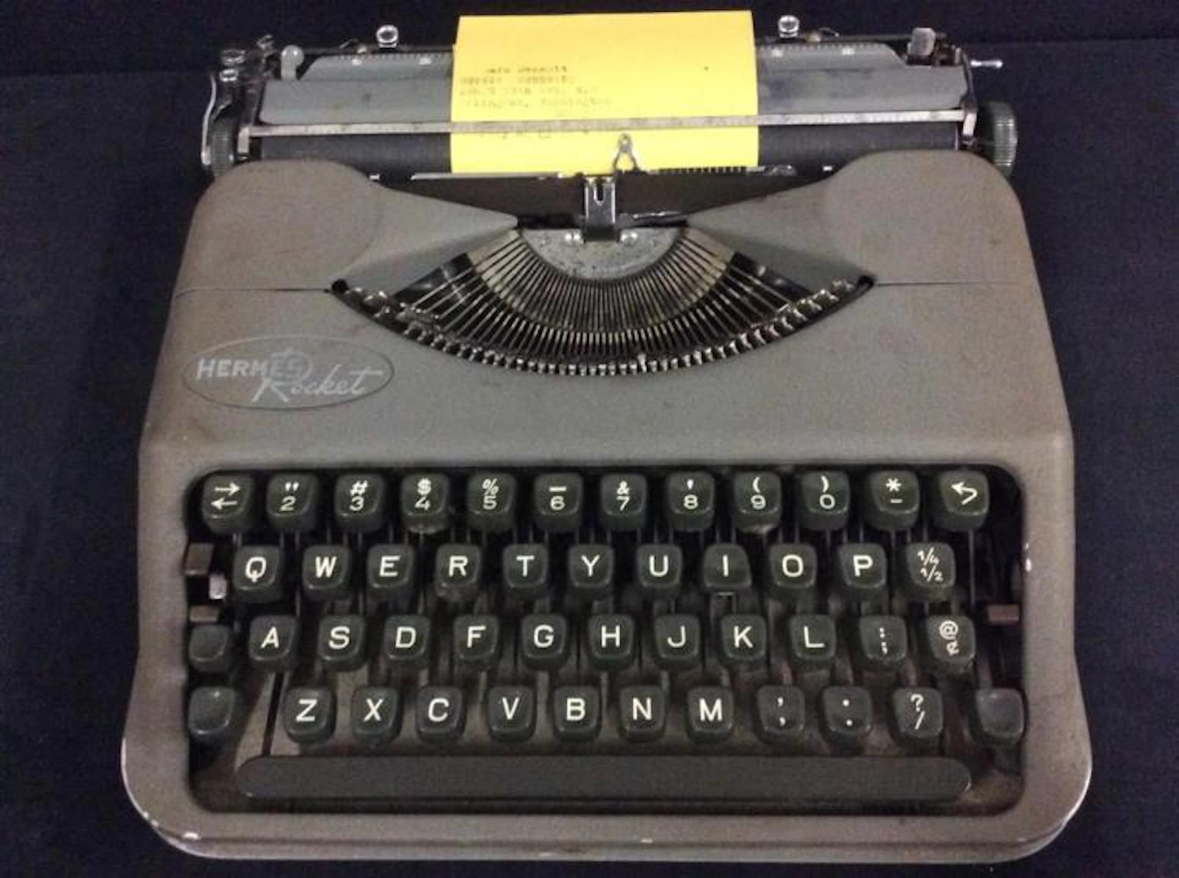 Wow compact Swiss Made vintage Hermes Rocket typewriter in original case