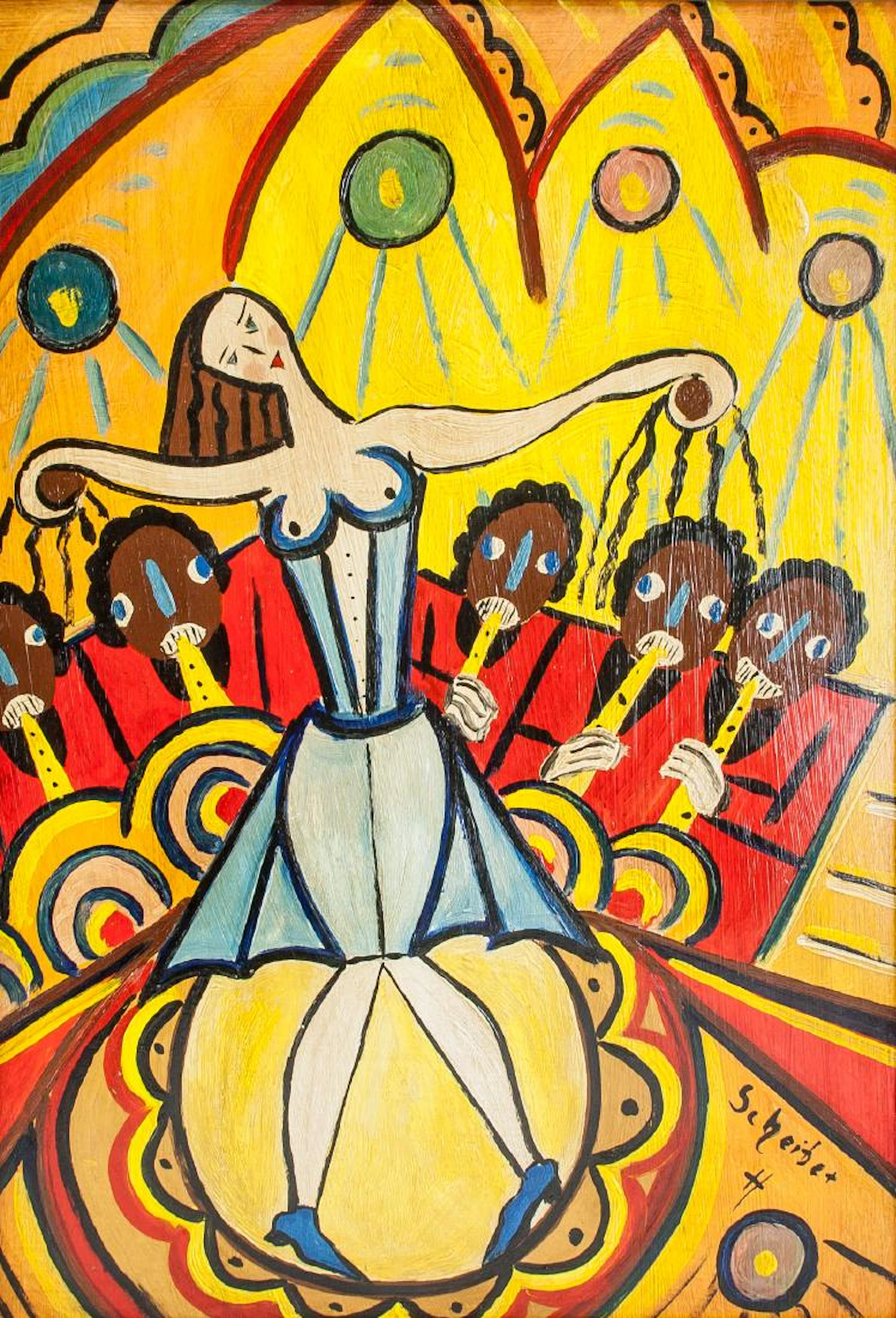 Hugo Scheiber Hungarian 1873-1950 Dancing Girl