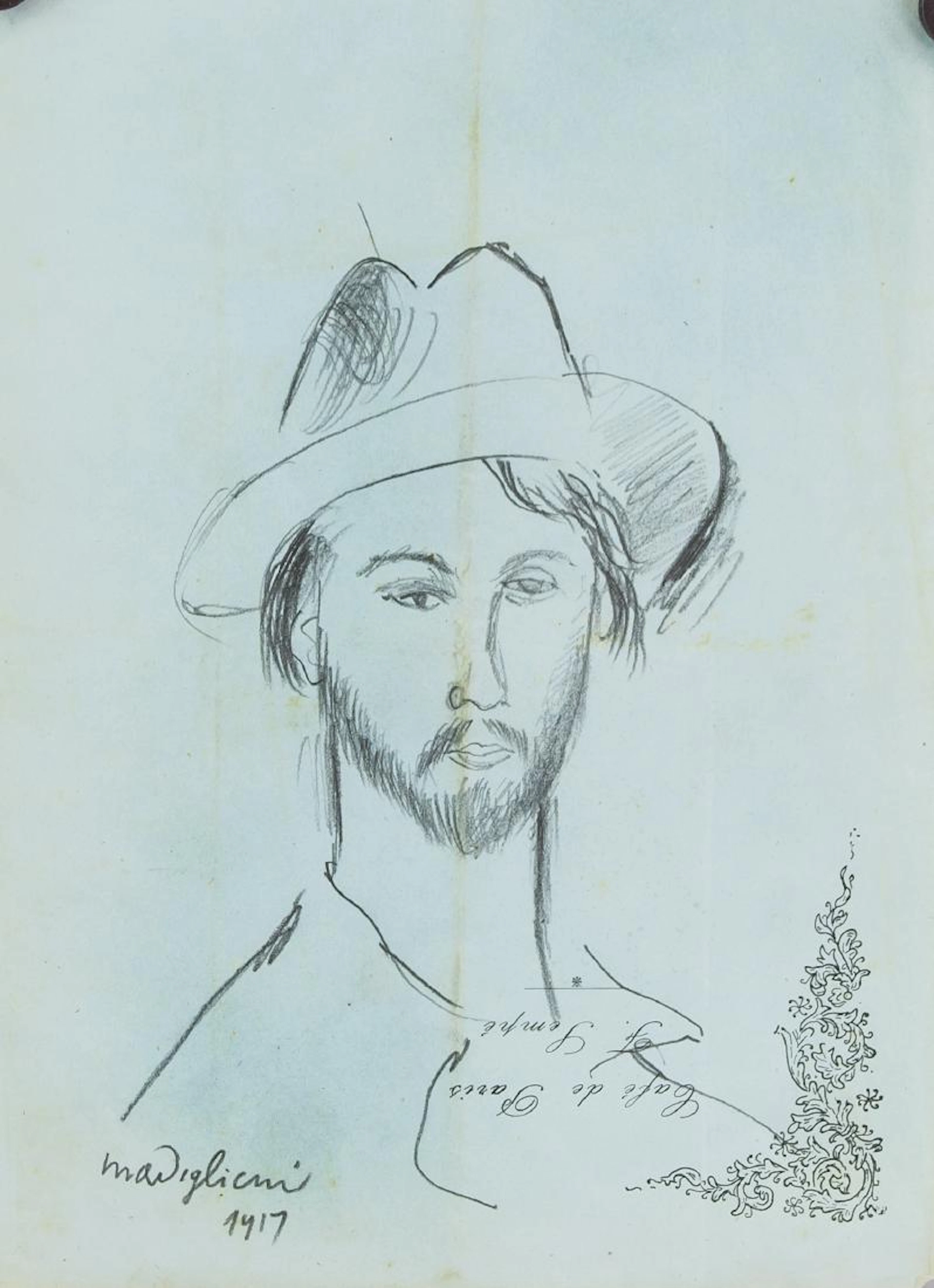 AMEDEO MODIGLIANI Italian 1884-1920 Graphite
