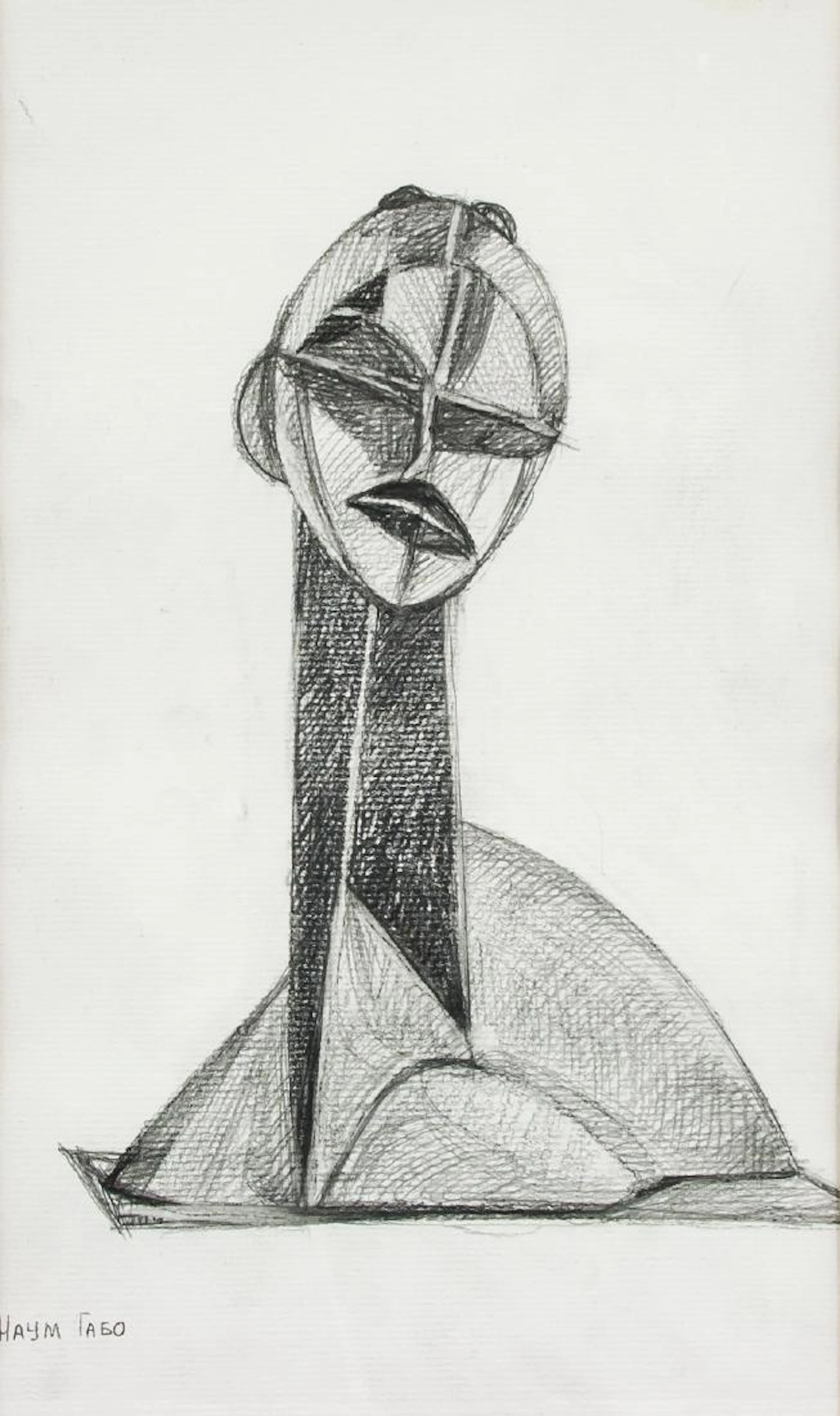 NAUM GABO British-Russian 1890-1977 Graphite