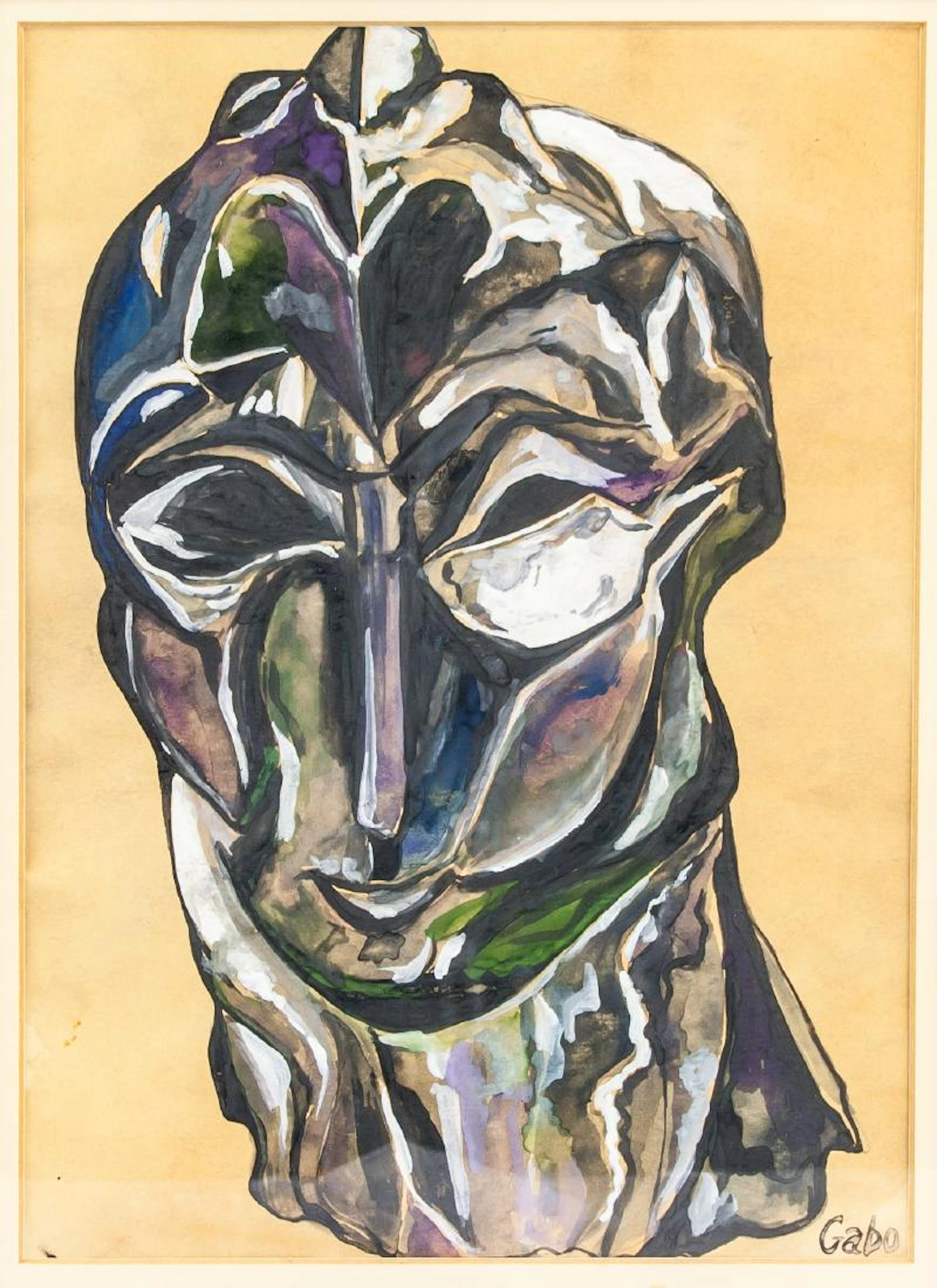 NAUM GABO British-Russian 1890-1977 Gouache/Paper