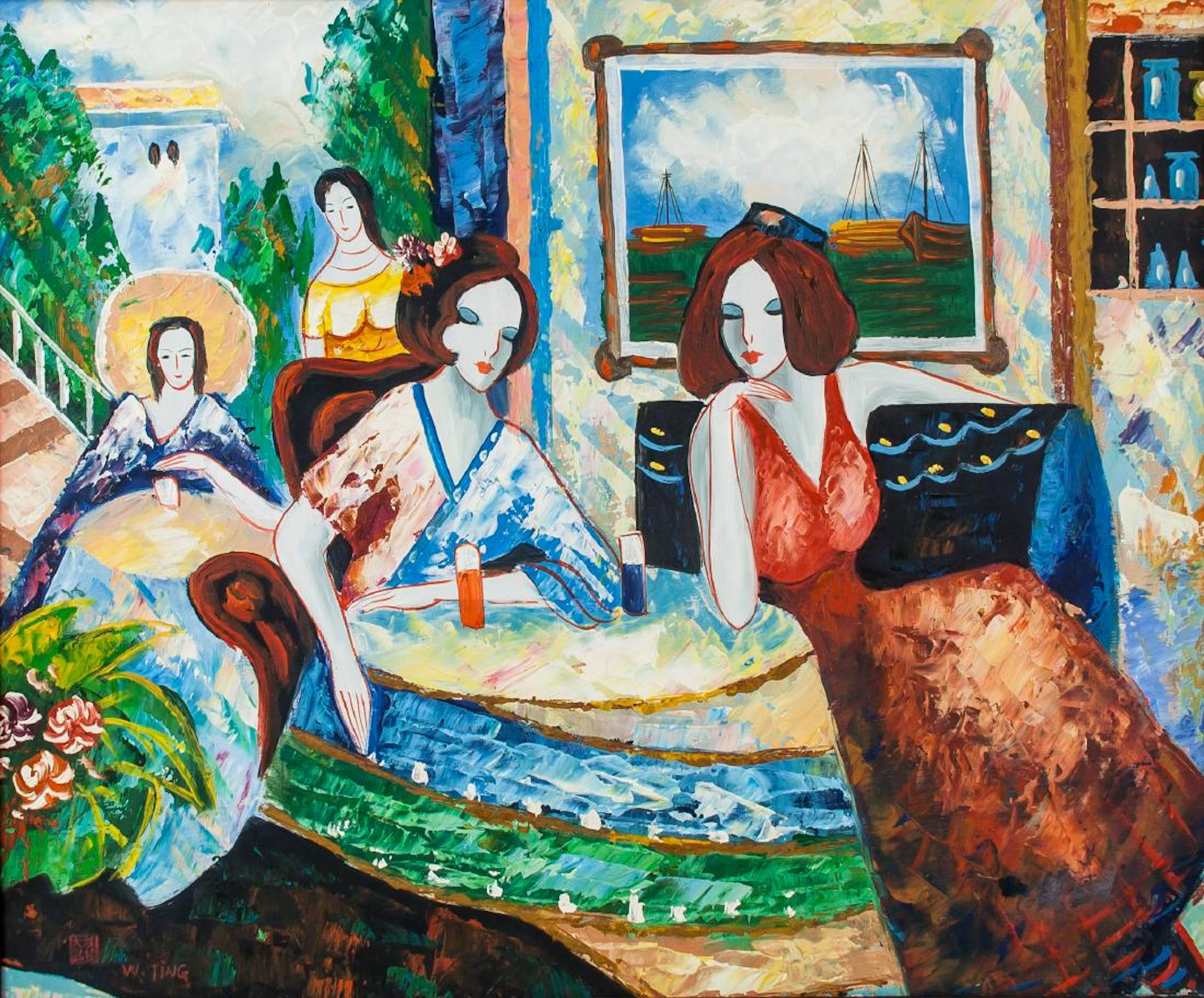 WALASSE TING Chinese-American 1929-2010 OOC COA