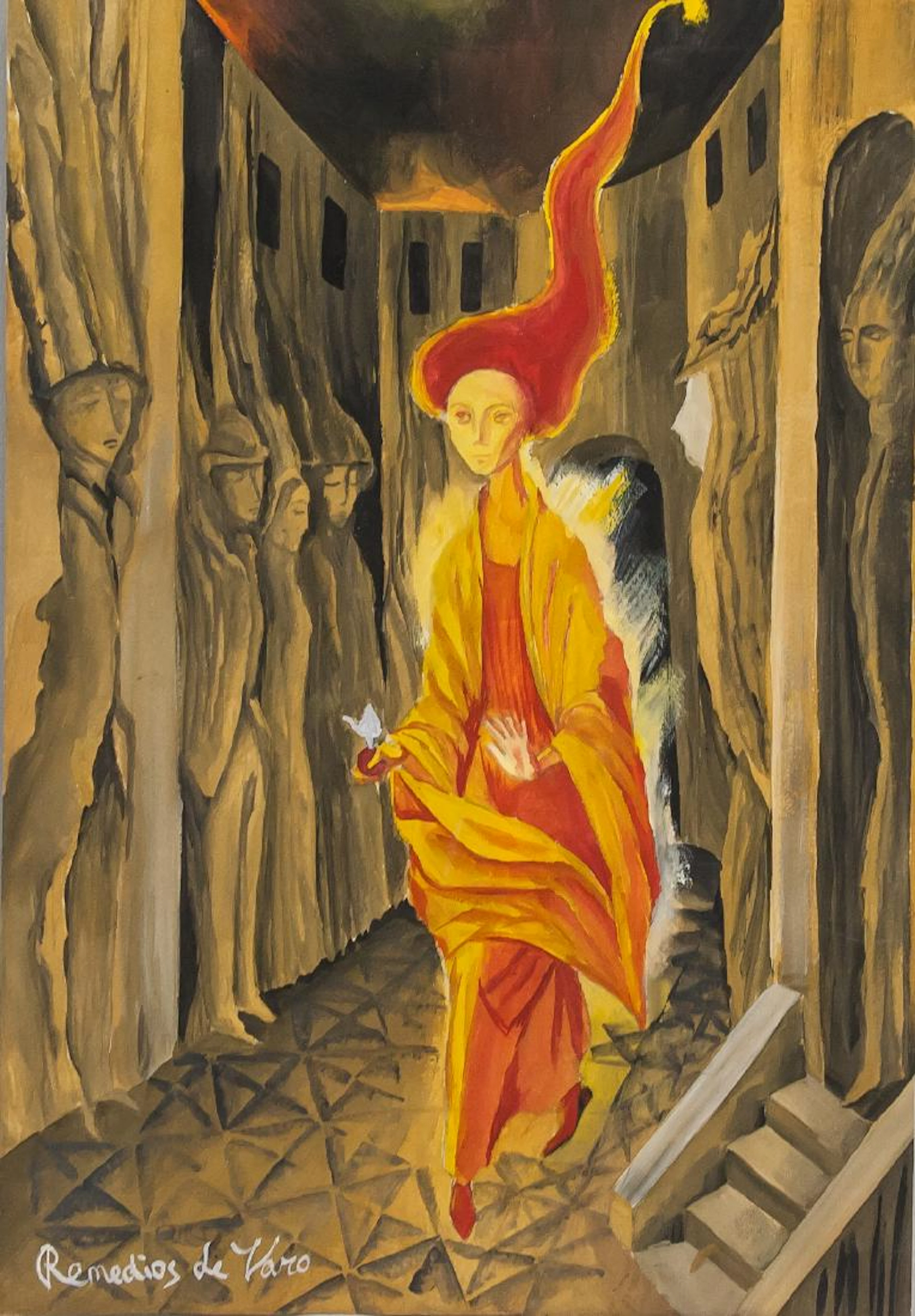 Remedios Varo Spanish Surrealist Gouache Paper