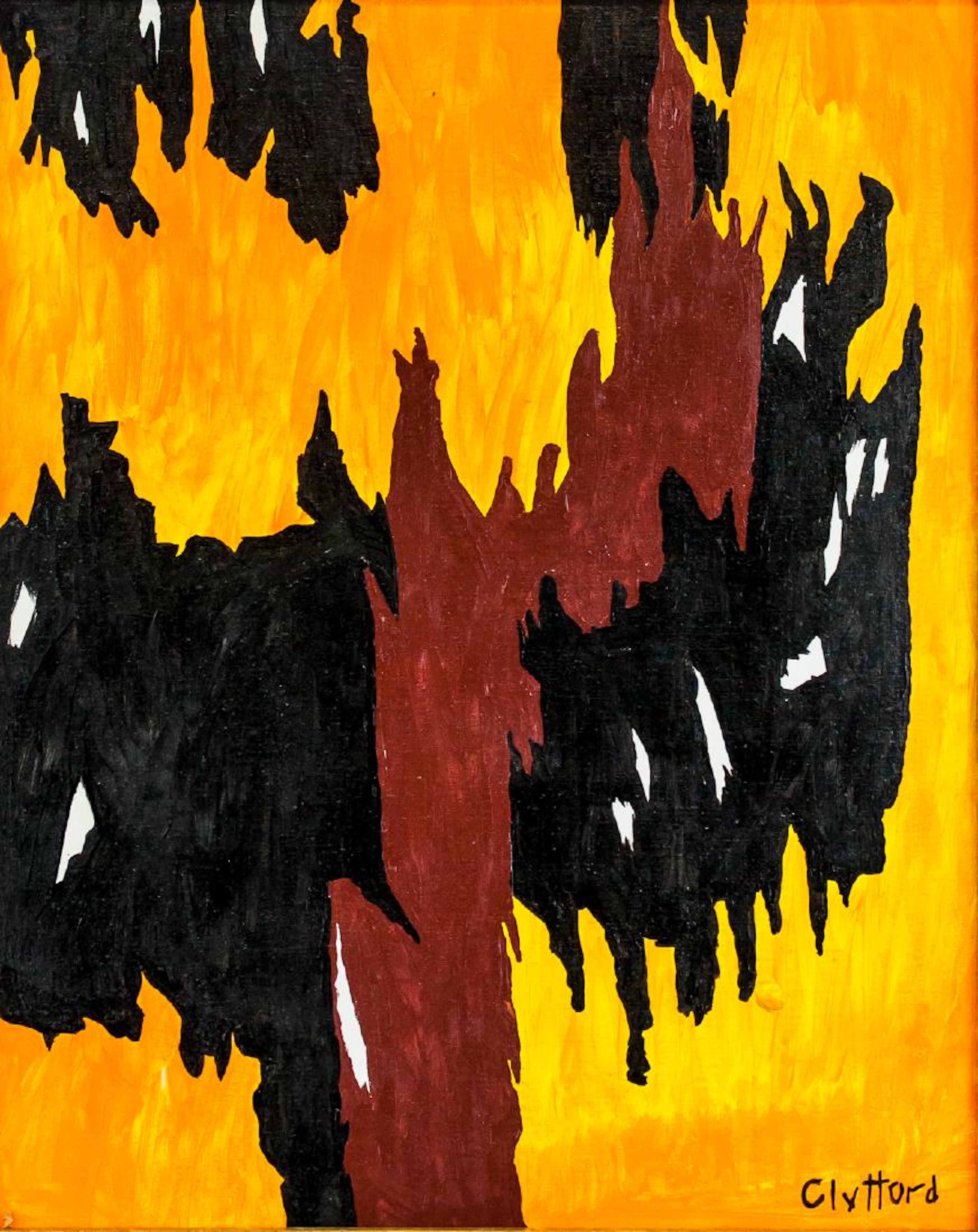 Clyfford Still American Abstract Oil on Canvas