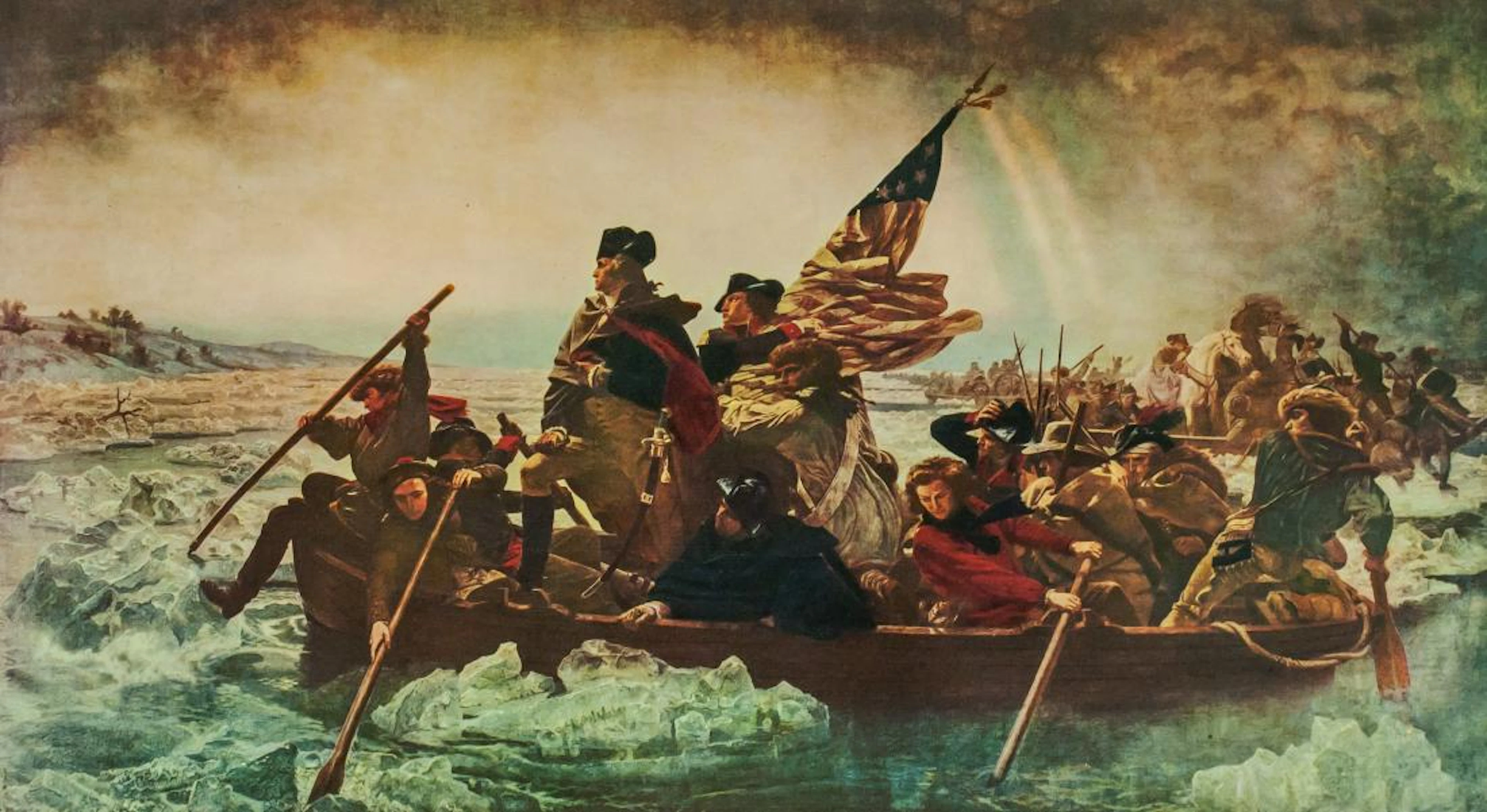 Emanuel Leutre NYGS Litho on Paper Washington