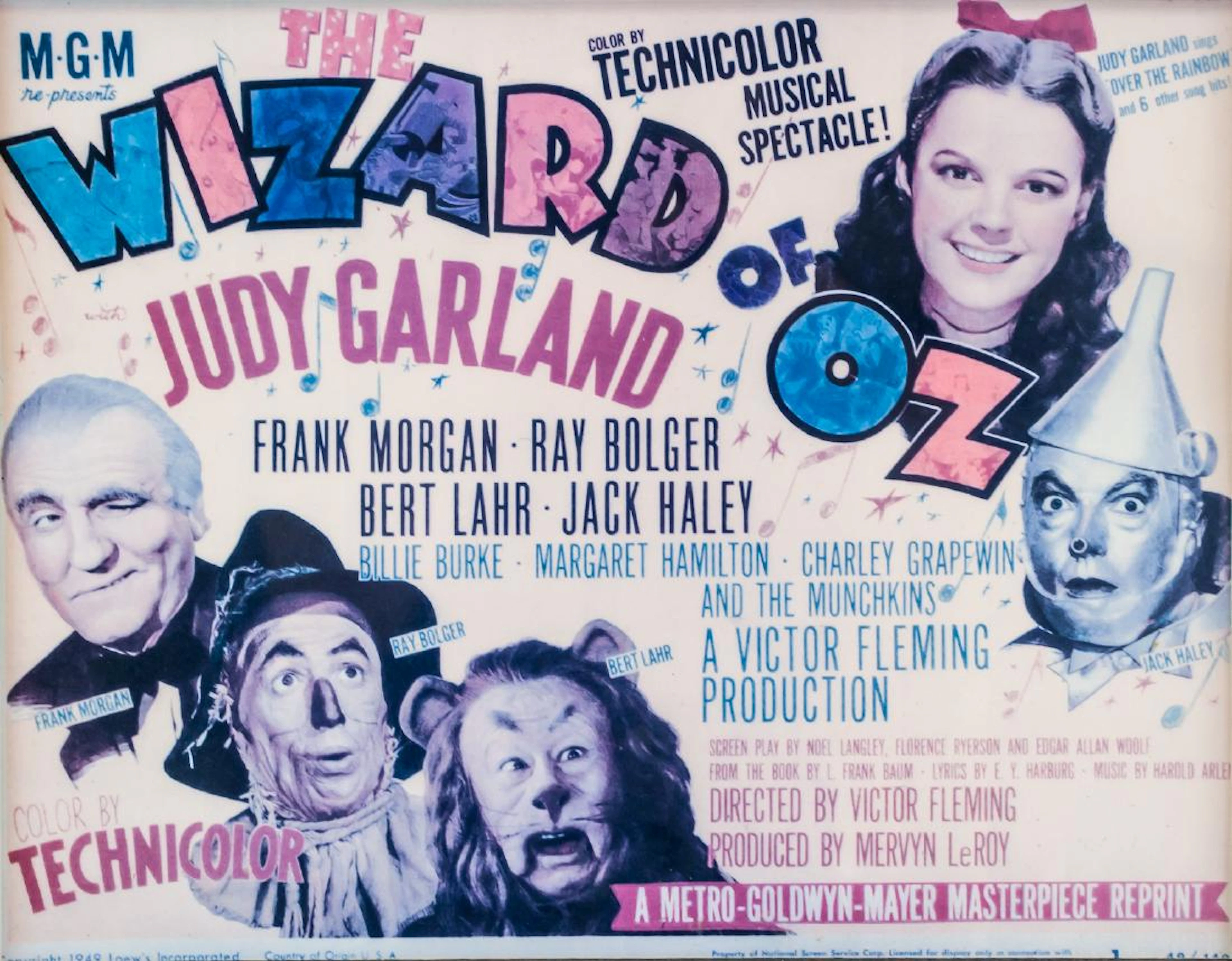 Vintage Reprint Lobby Card Wizard of OZ