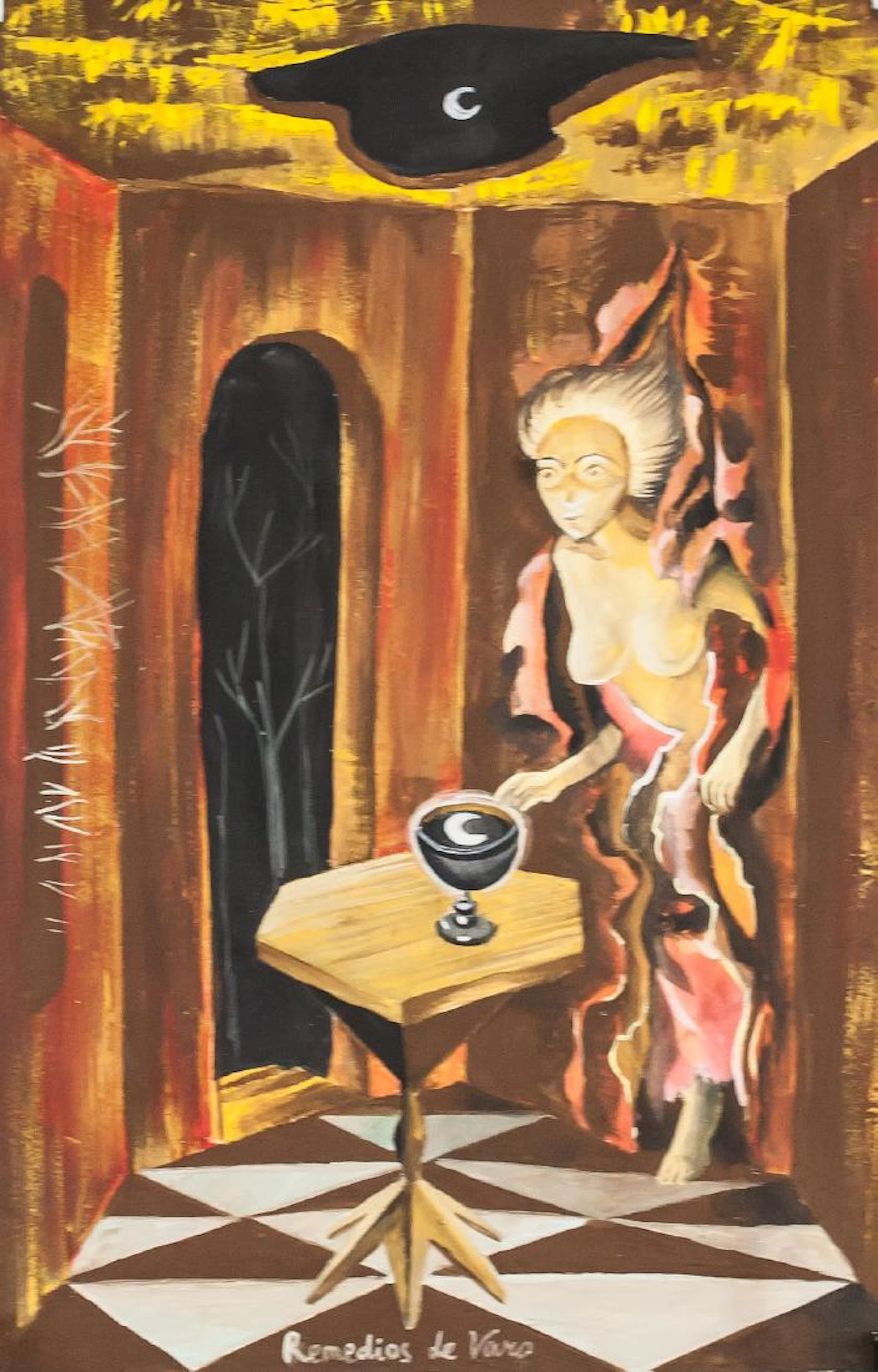 Remedios de Varo Spanish Surrealist Tempera Paper