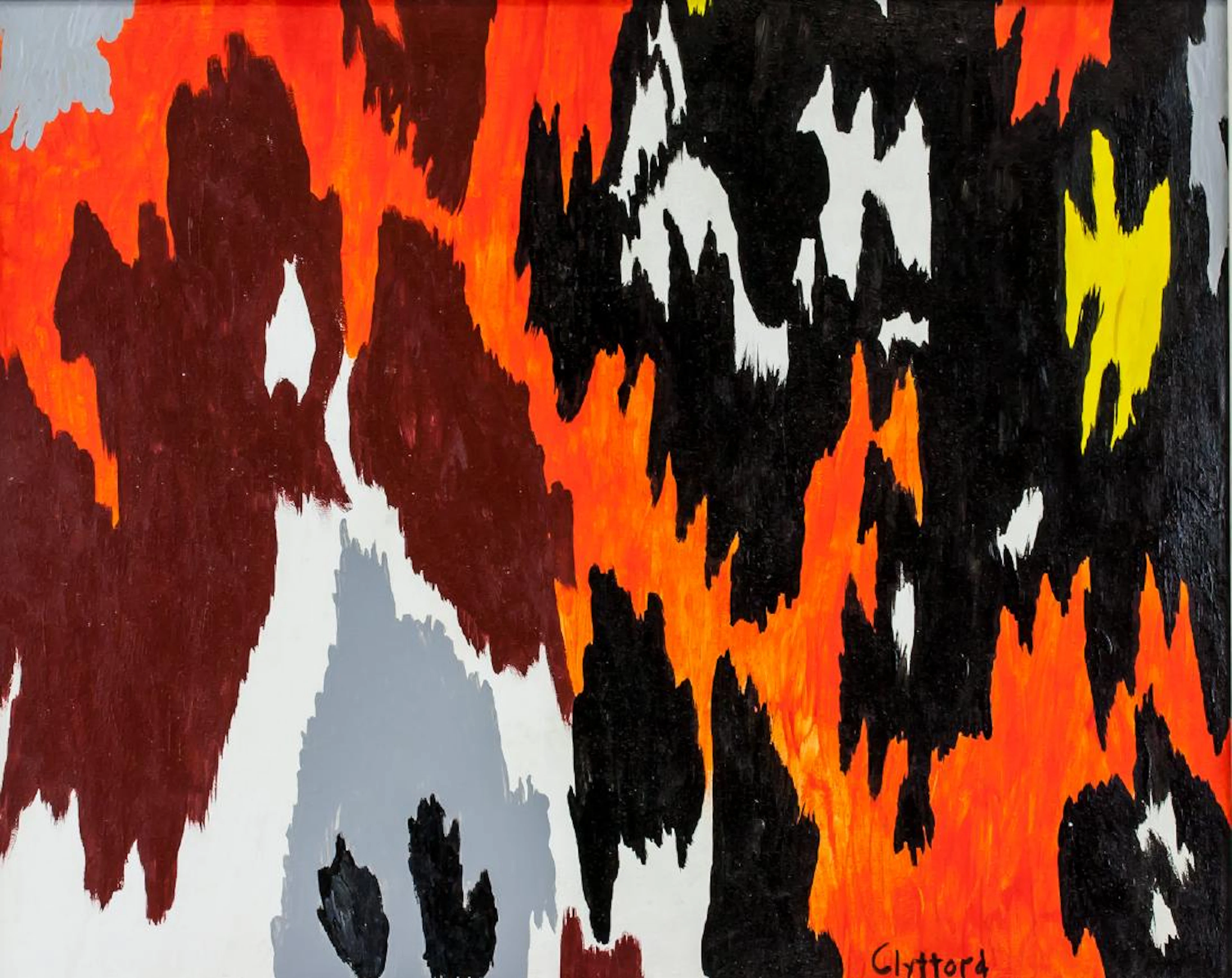 Clyfford Still American Abstract Oil on Canvas