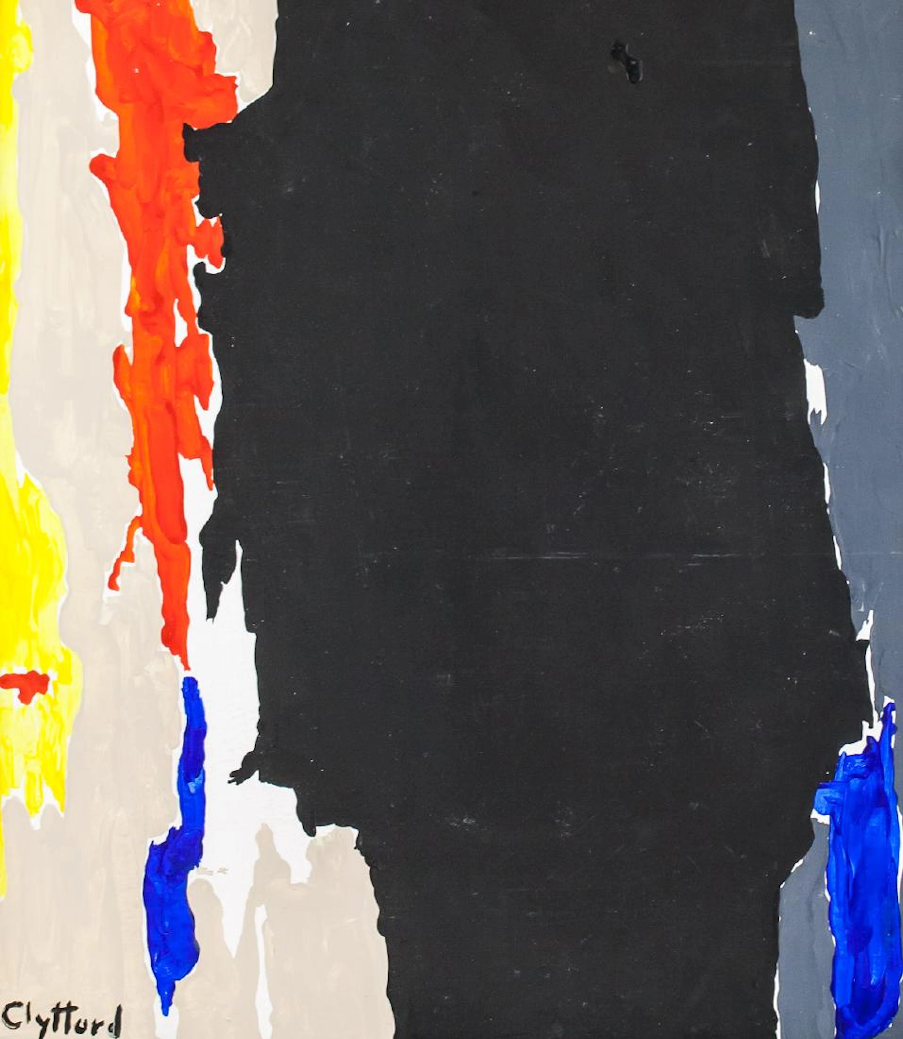 Clyfford Still American Abstract Acrylic on Canvas