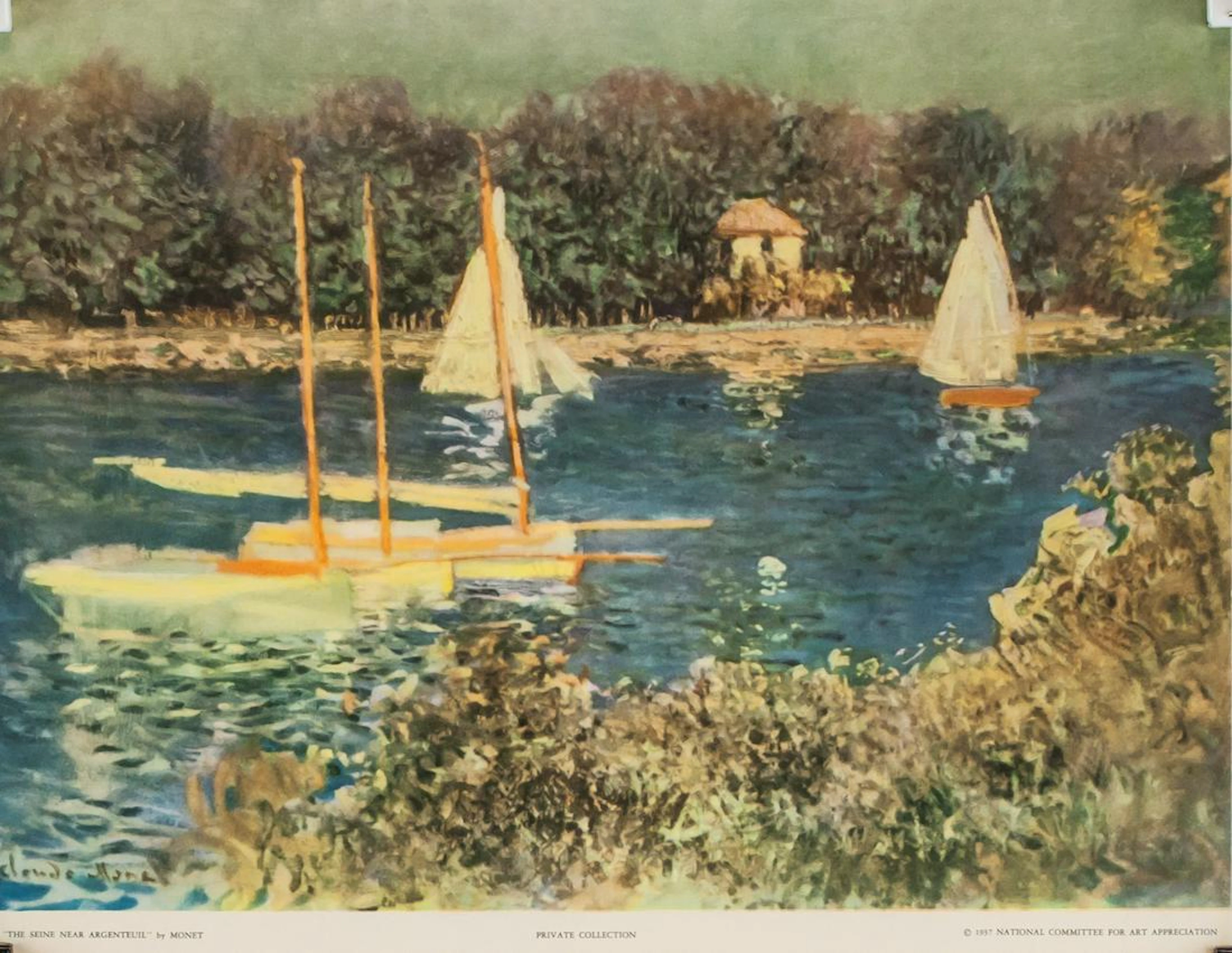 Claude Monet NYGS Litho The Seine near Argenteuil
