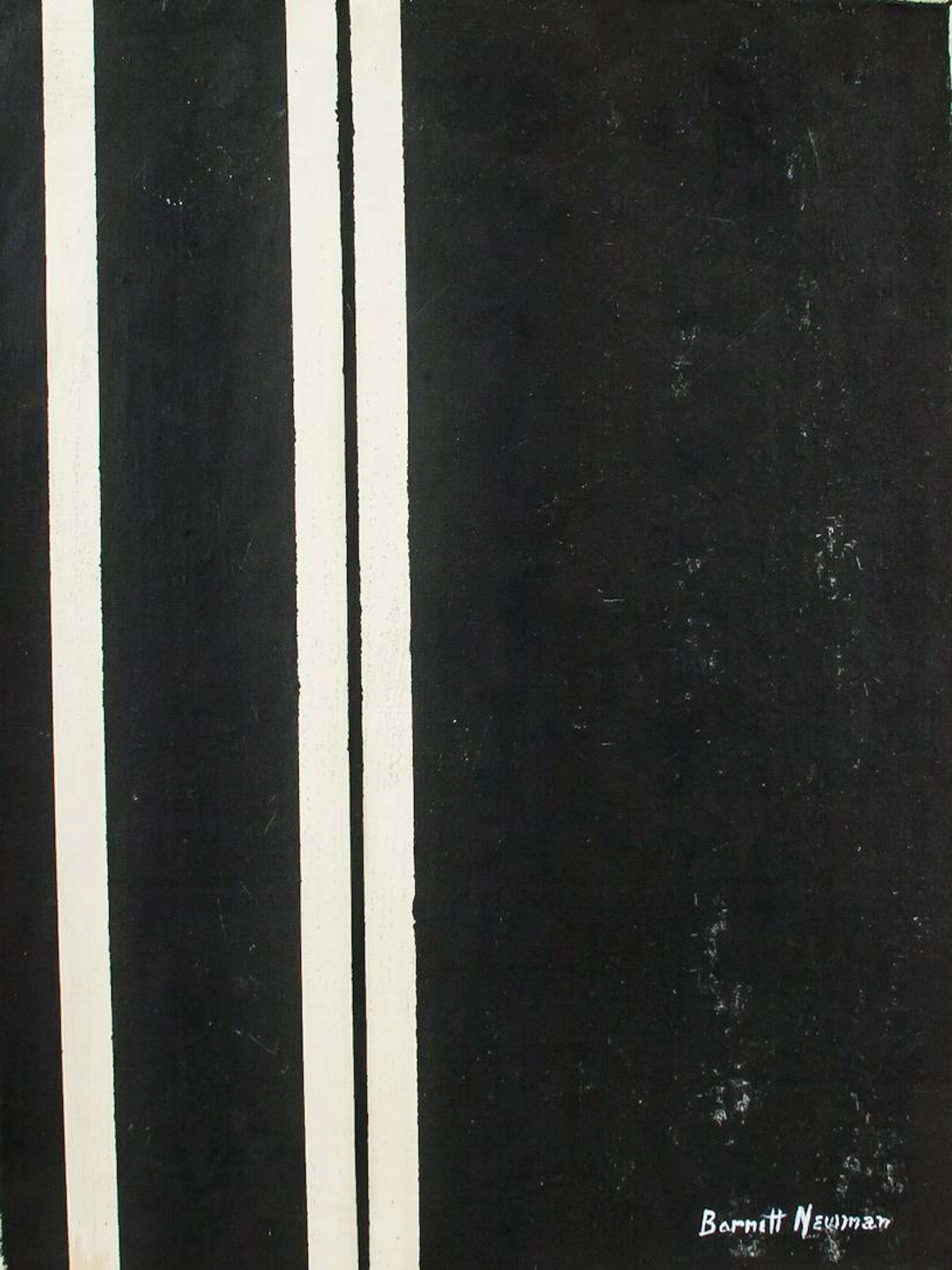 Barnett Newman American Abstract Oil on Canvas