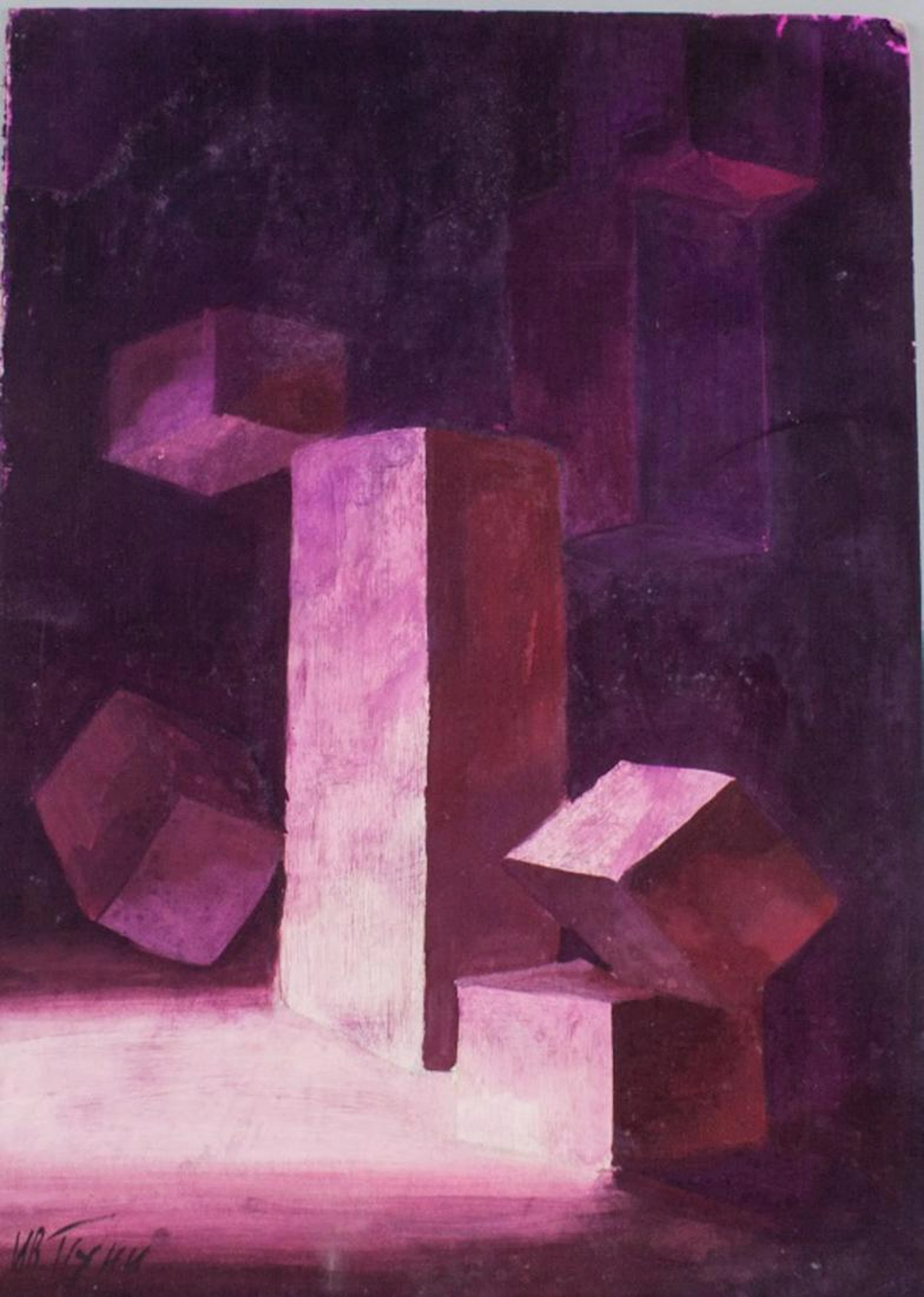 Ivan Puni Russian/French Suprematist Acrylic Board