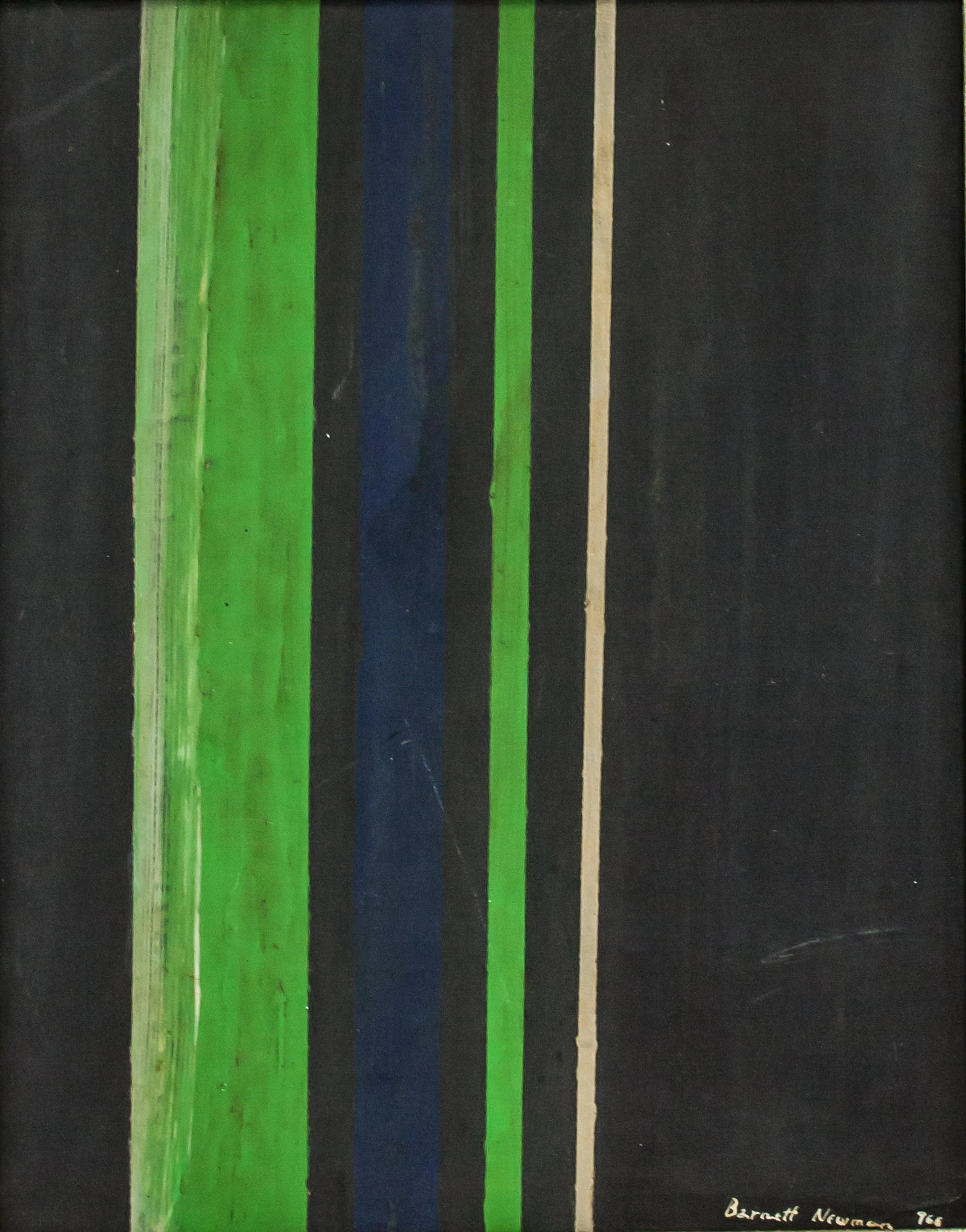 Barnett Newman American Abstract Oil on Canvas