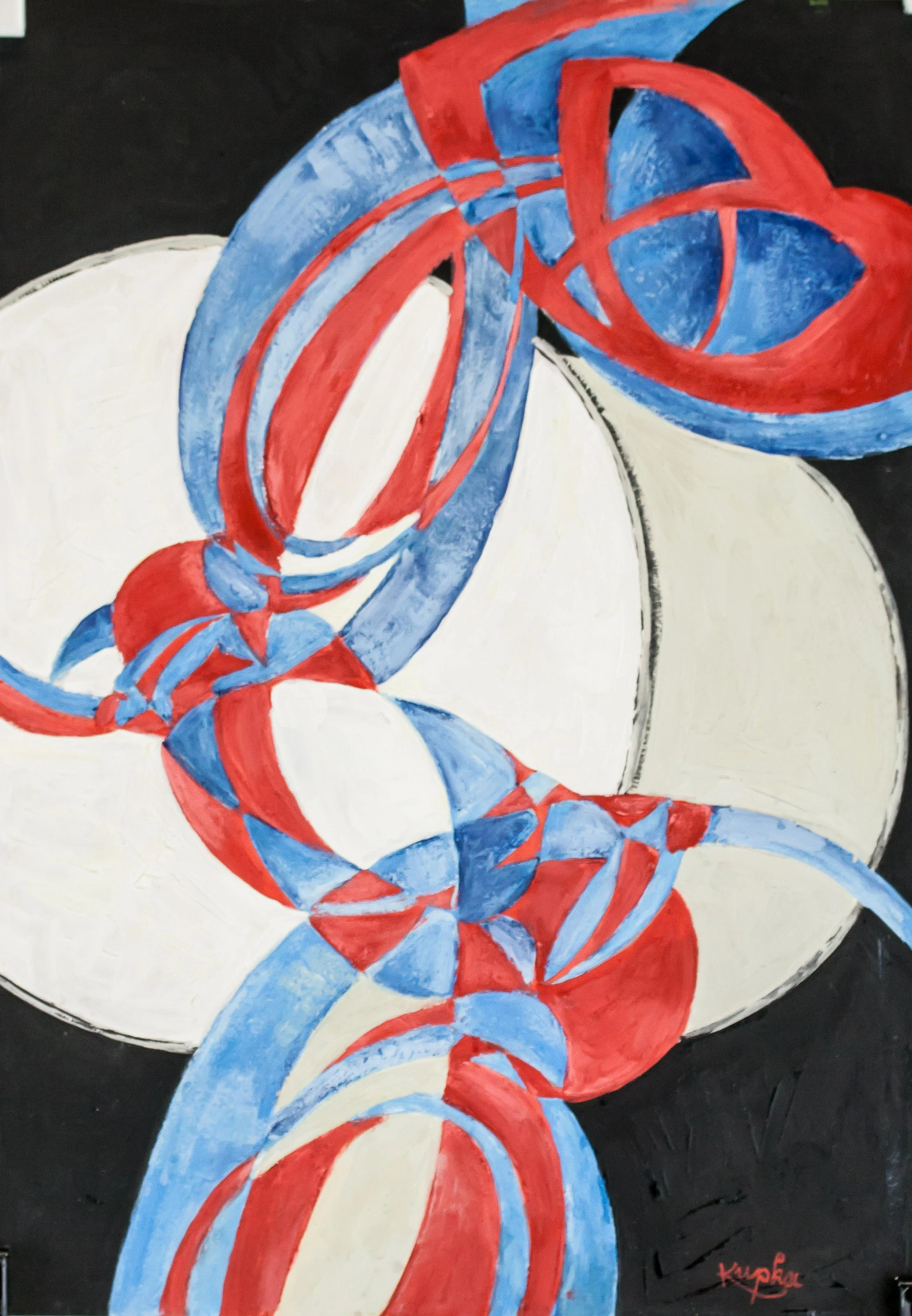Frantisek Kupka Czech Orphist Gouache on Paper