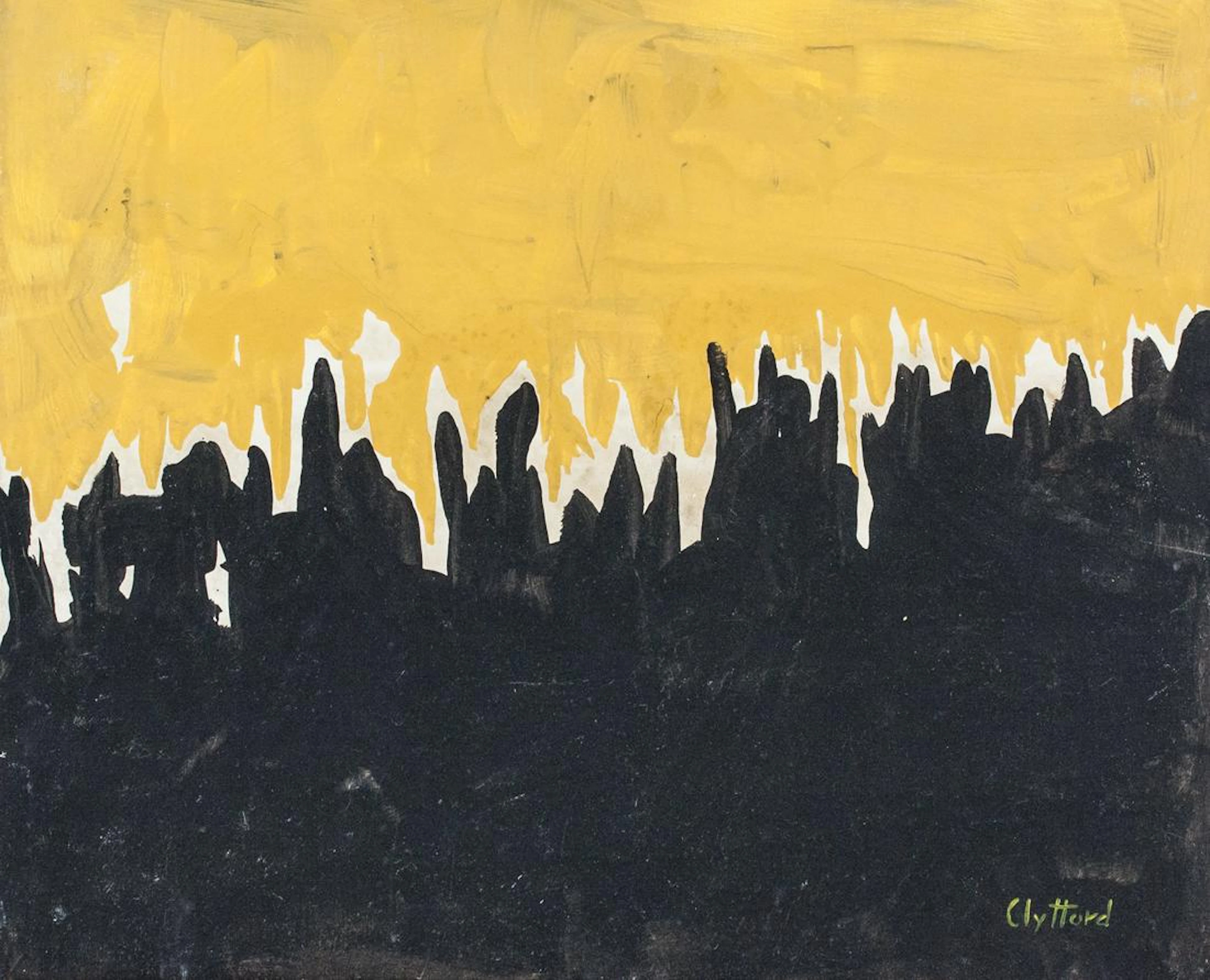 Clyfford Still American Abstract Oil on Canvas
