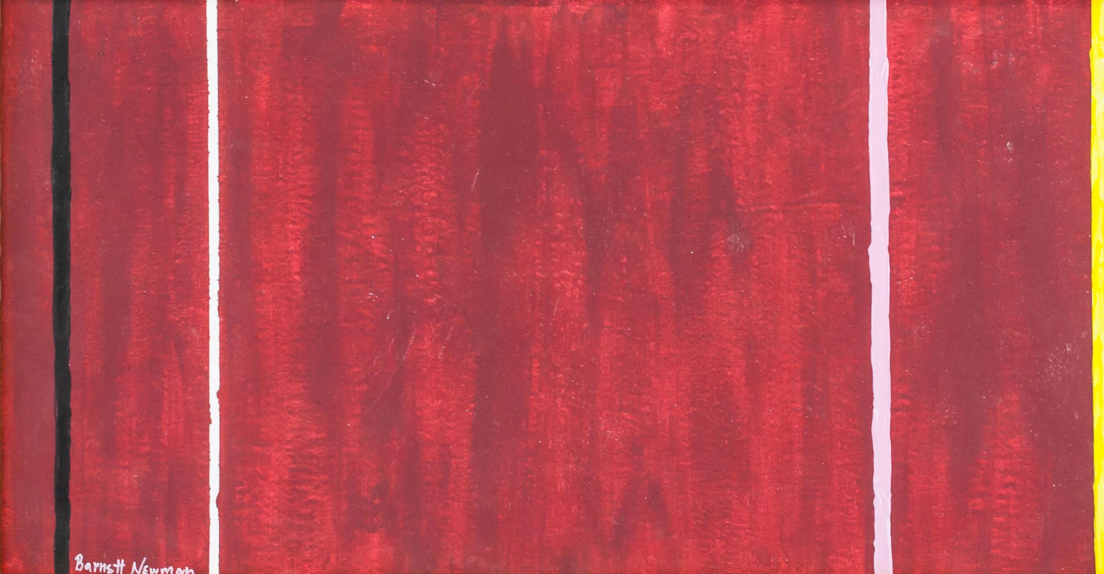 Barnett Newman American Abstract Oil on Canvas
