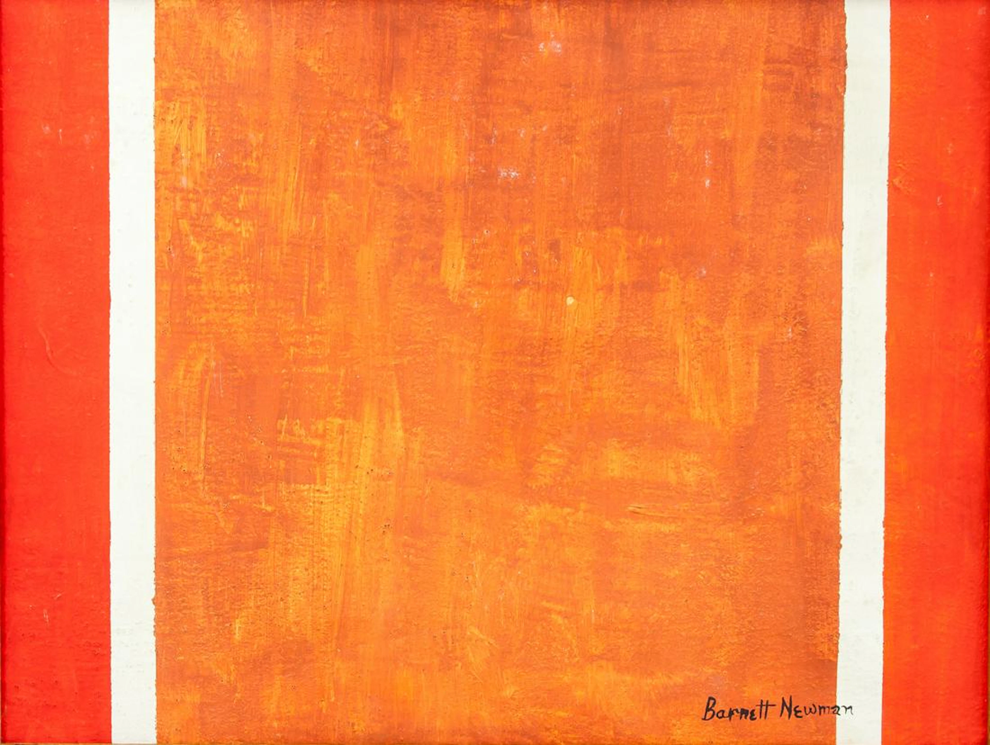 Barnett Newman American Color Field Oil on Canvas
