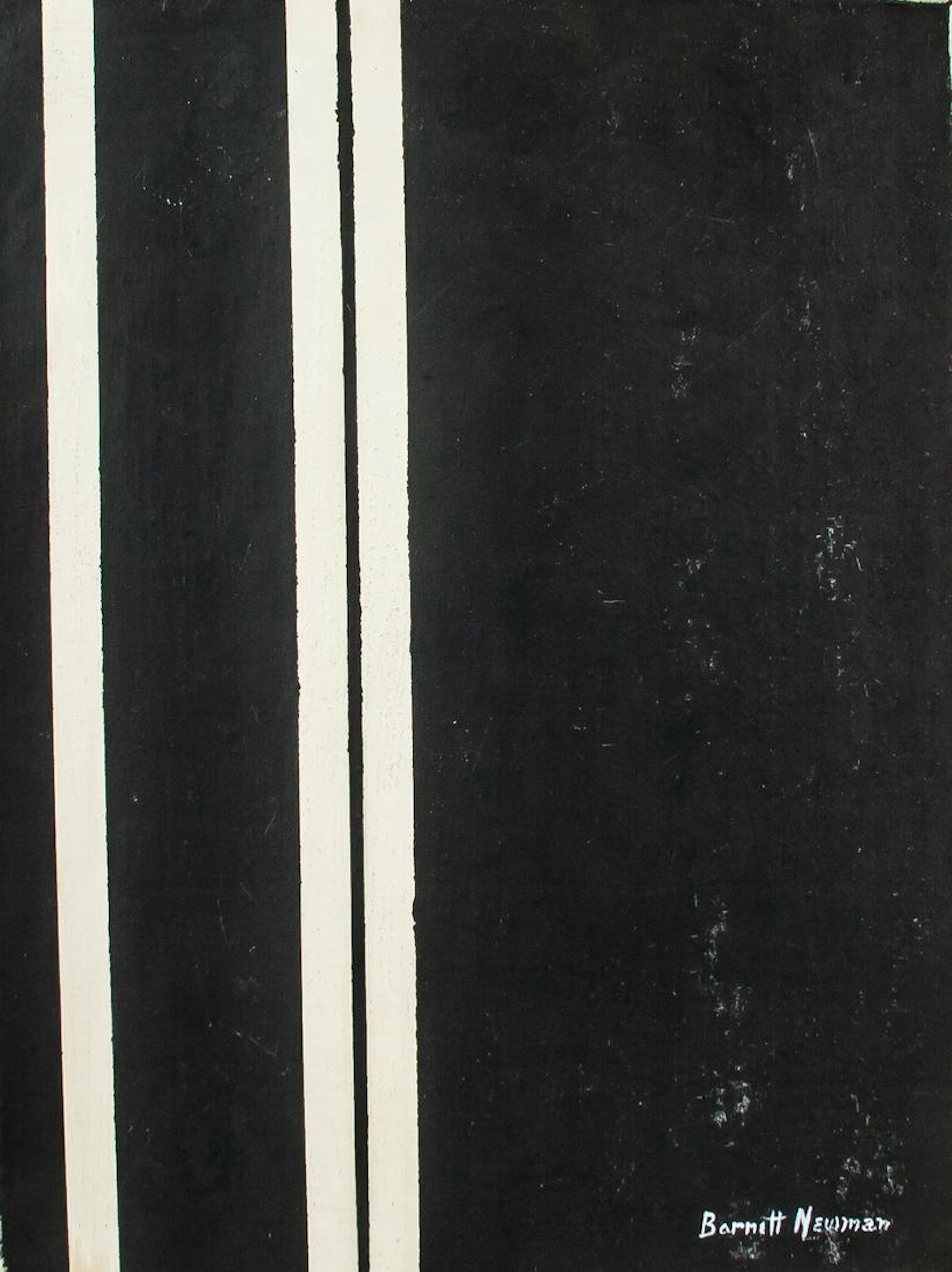 Barnett Newman American Abstract Oil on Canvas
