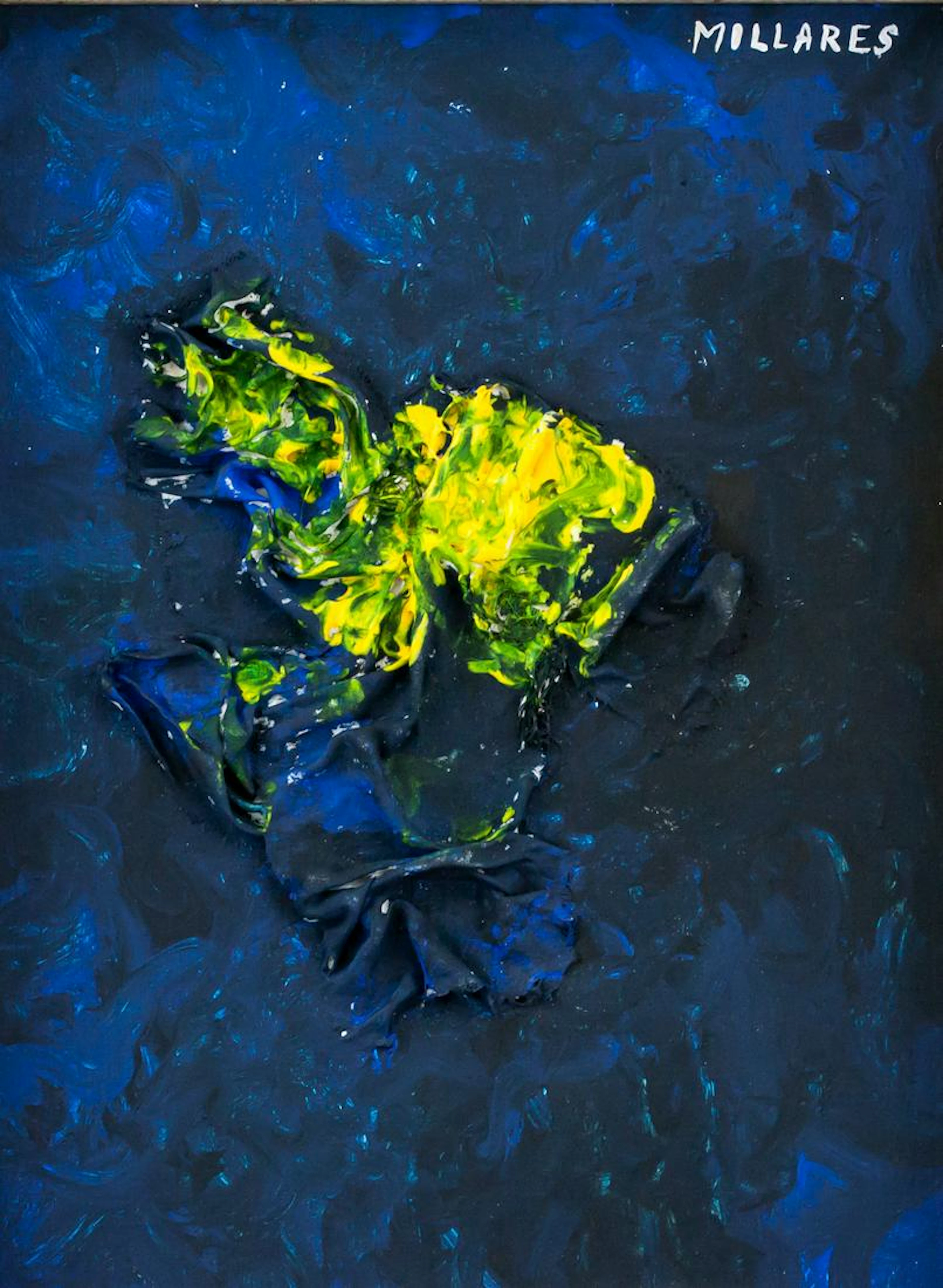 Manolo Millares Spanish Abstract Oil on Canvas