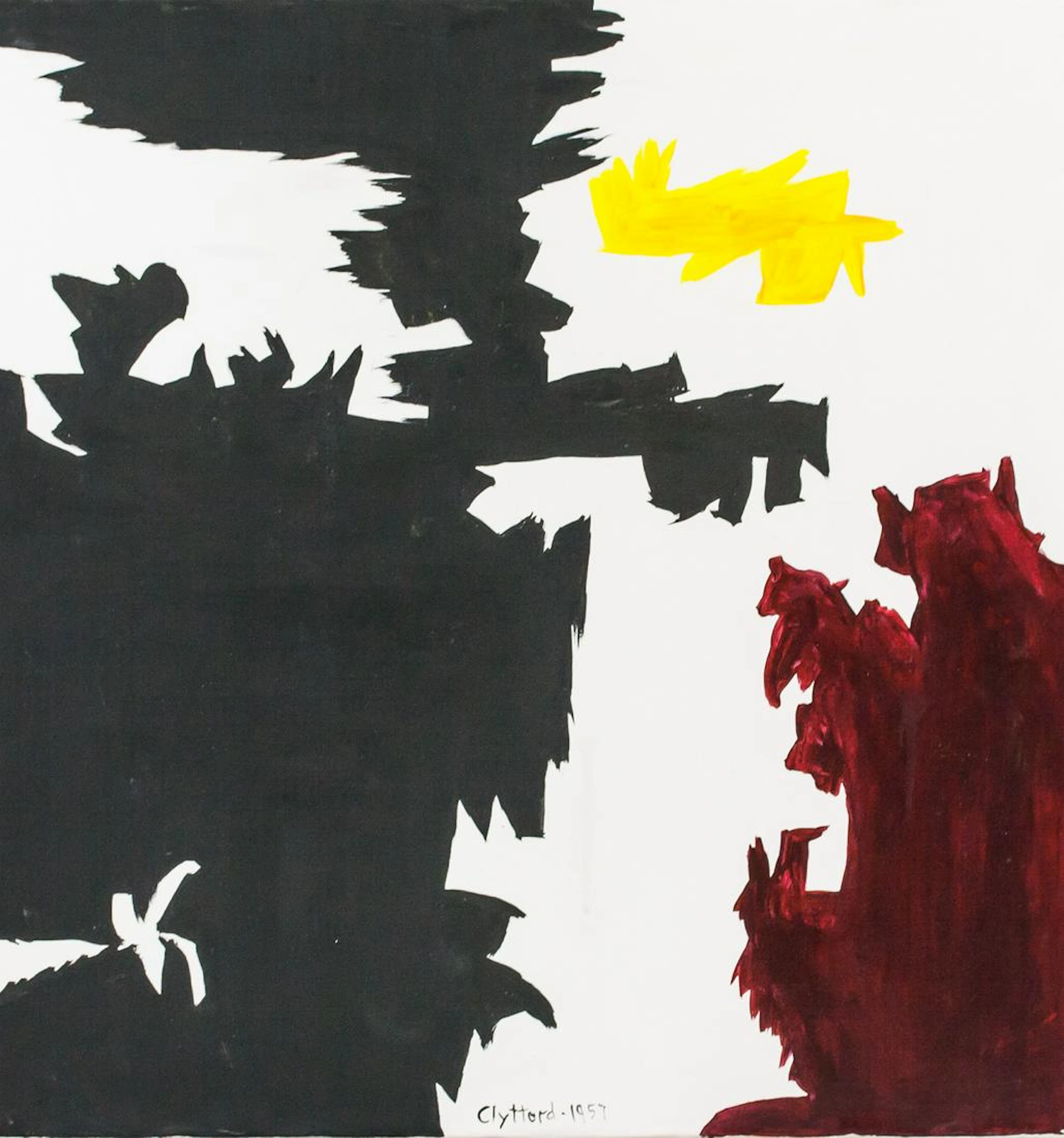 Clyfford Still American Abstract Oil on Canvas "19