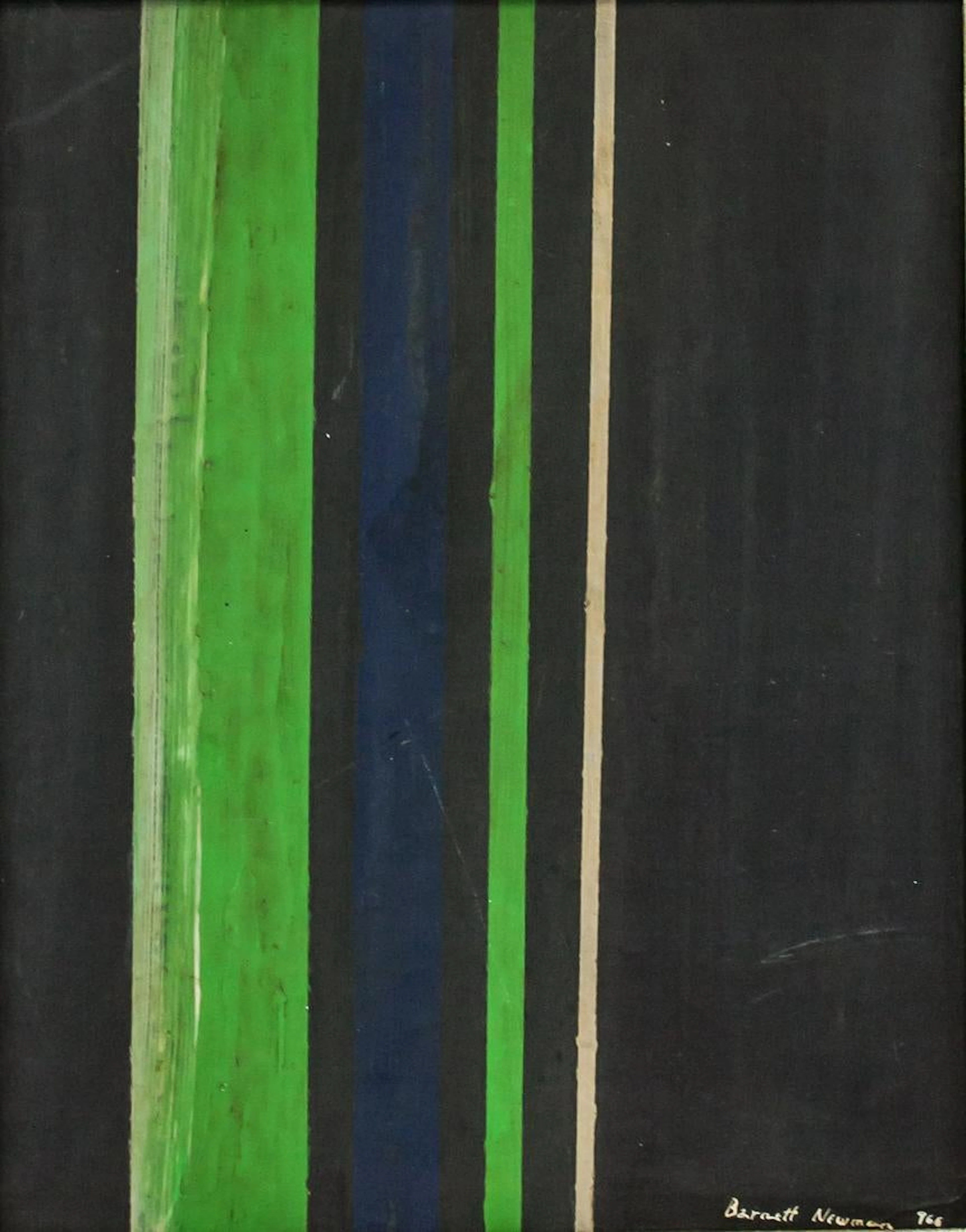 Barnett Newman American Abstract Oil on Canvas