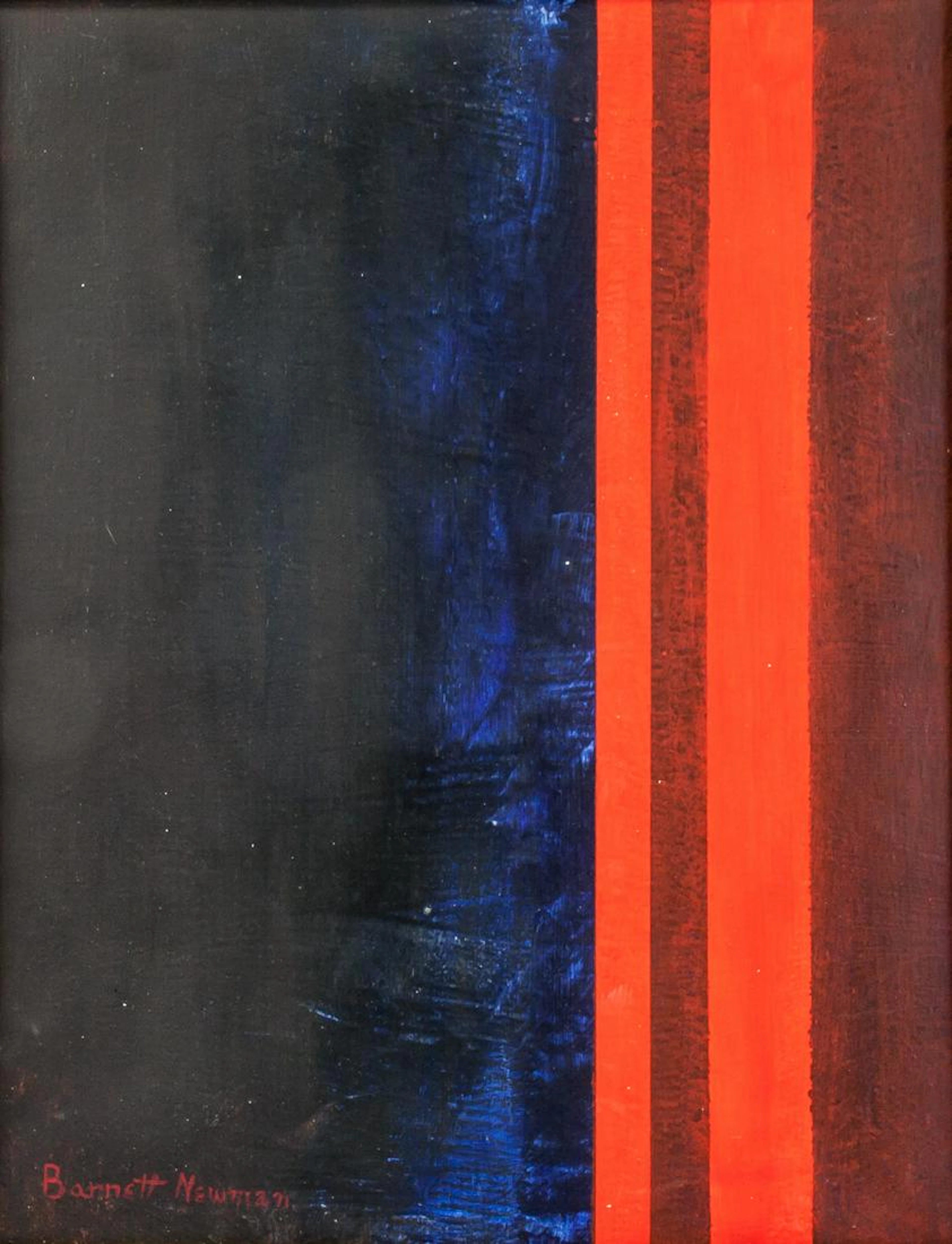 Barnett Newman American Abstract Oil on Canvas