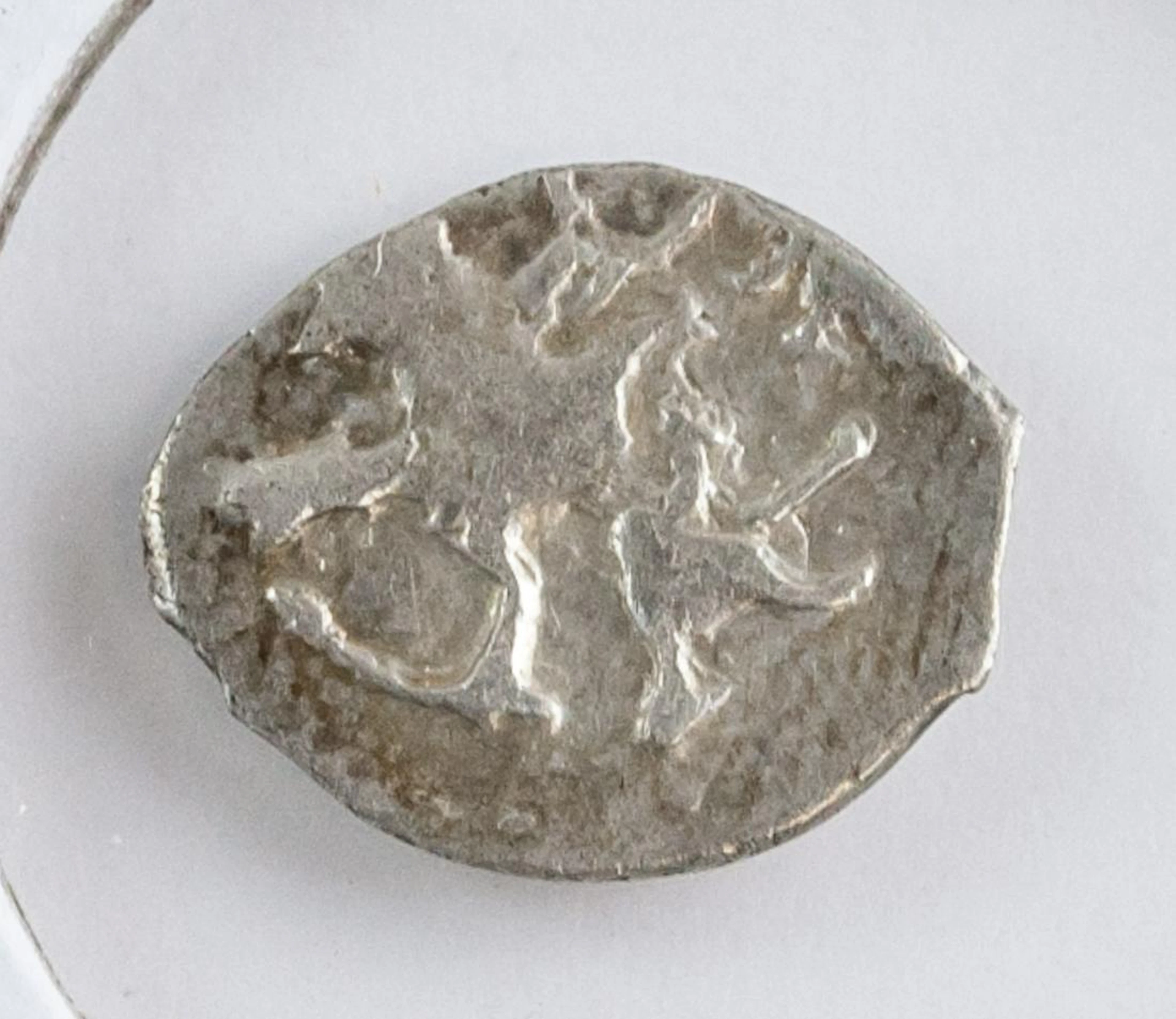 1533-1547 Russian Pskov Ivan IV Silver Denga Coi