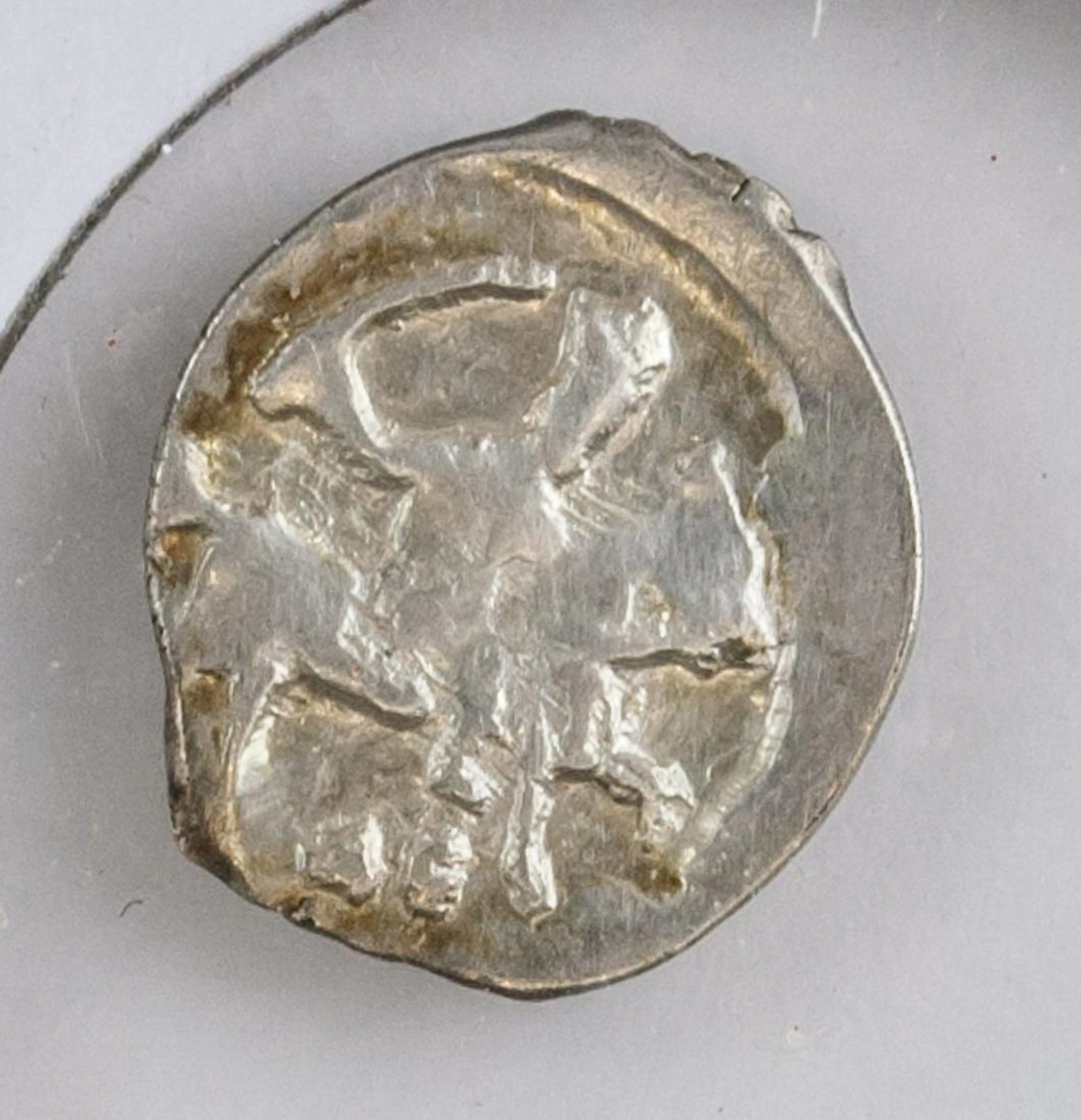 1533-1547 Russian Pskov Ivan IV Silver Denga Coi