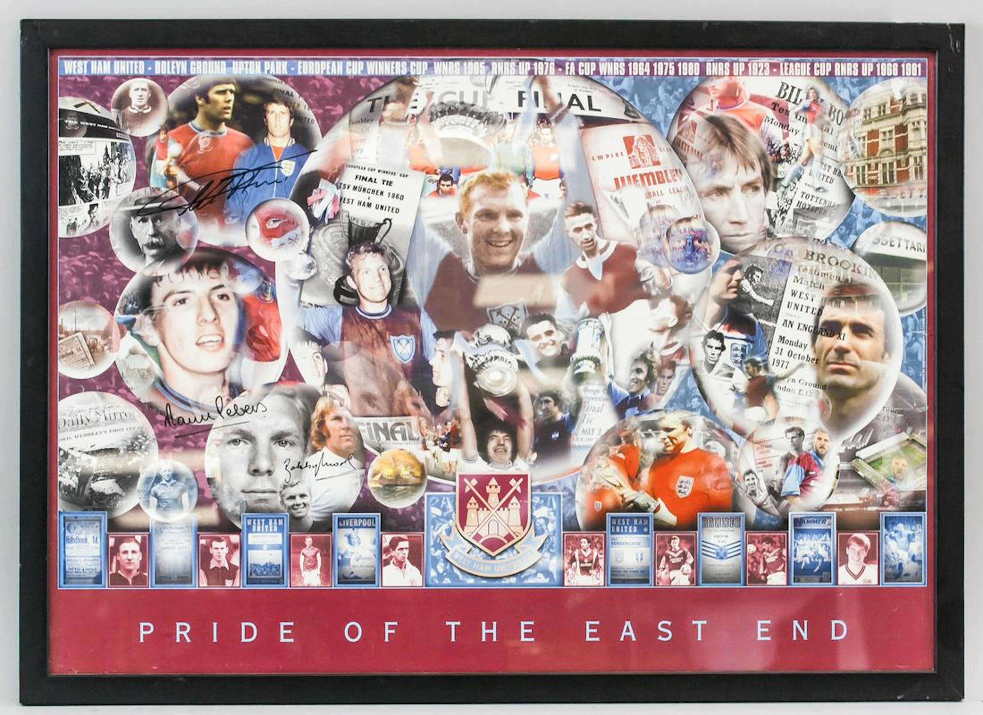 Signed British Soccer Poster