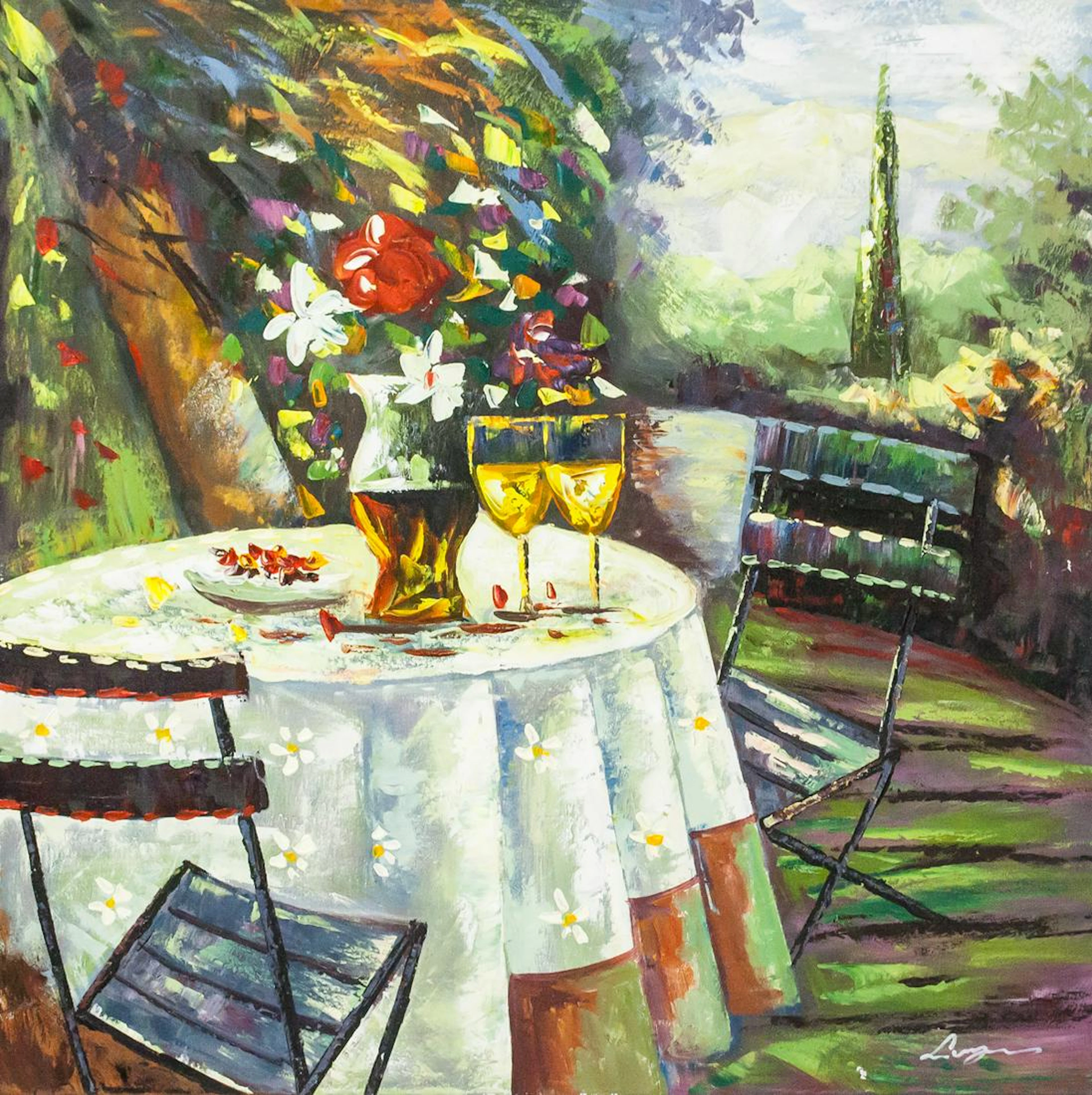 Larry Vargas Australian Acrylic on Canvas COA